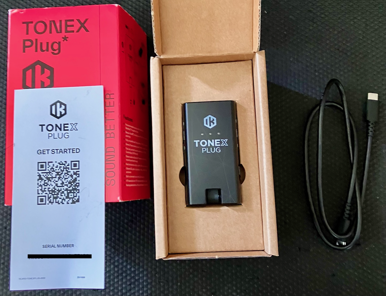 Vends TONEX Plug + licences TONEX SE & AmpliTube 5 SE + câble USB-C  – Excellent état