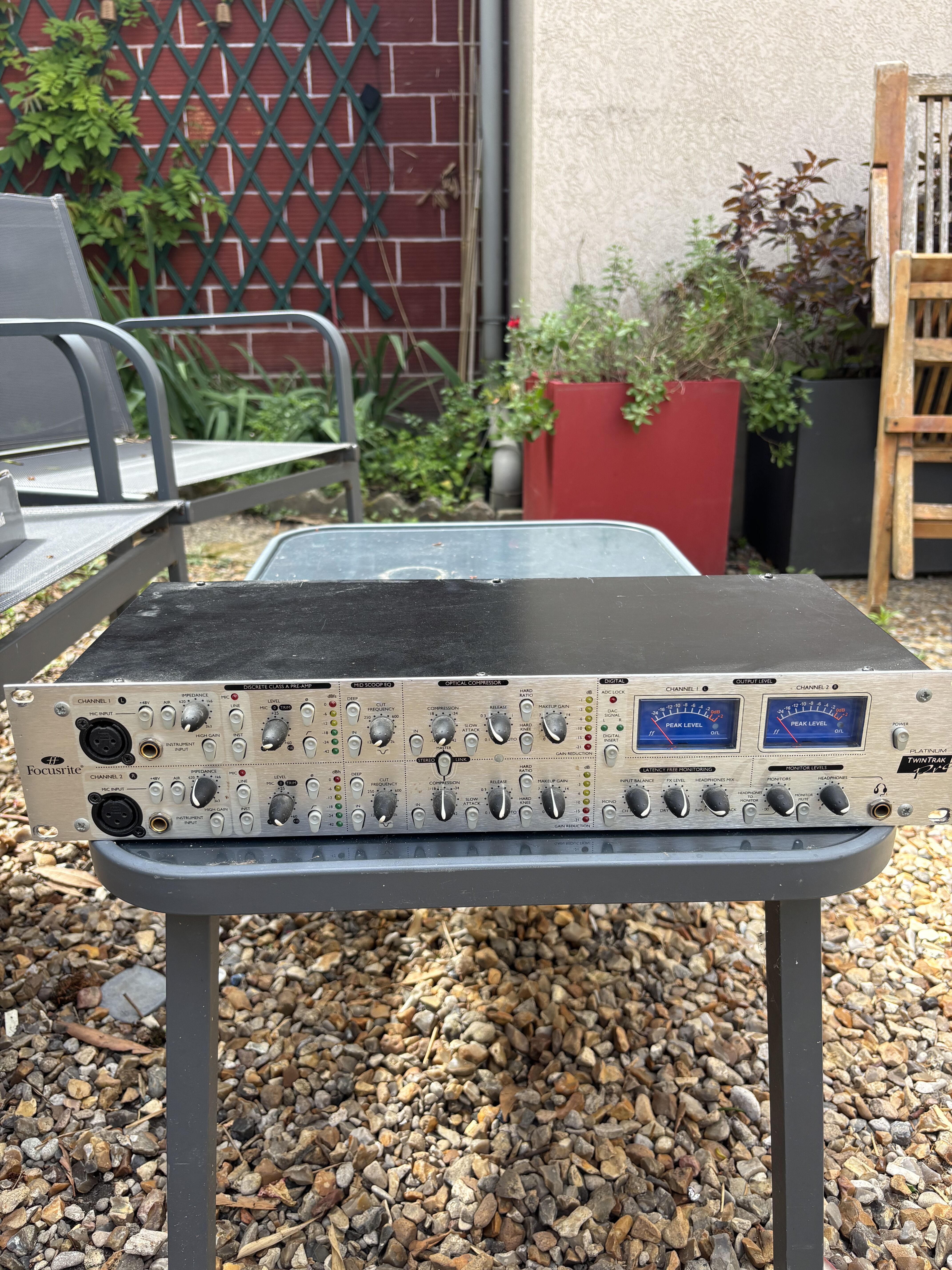 Vends Focusrite TwinTrak Pro – Double préampli micro / compresseur optique – Très bon état