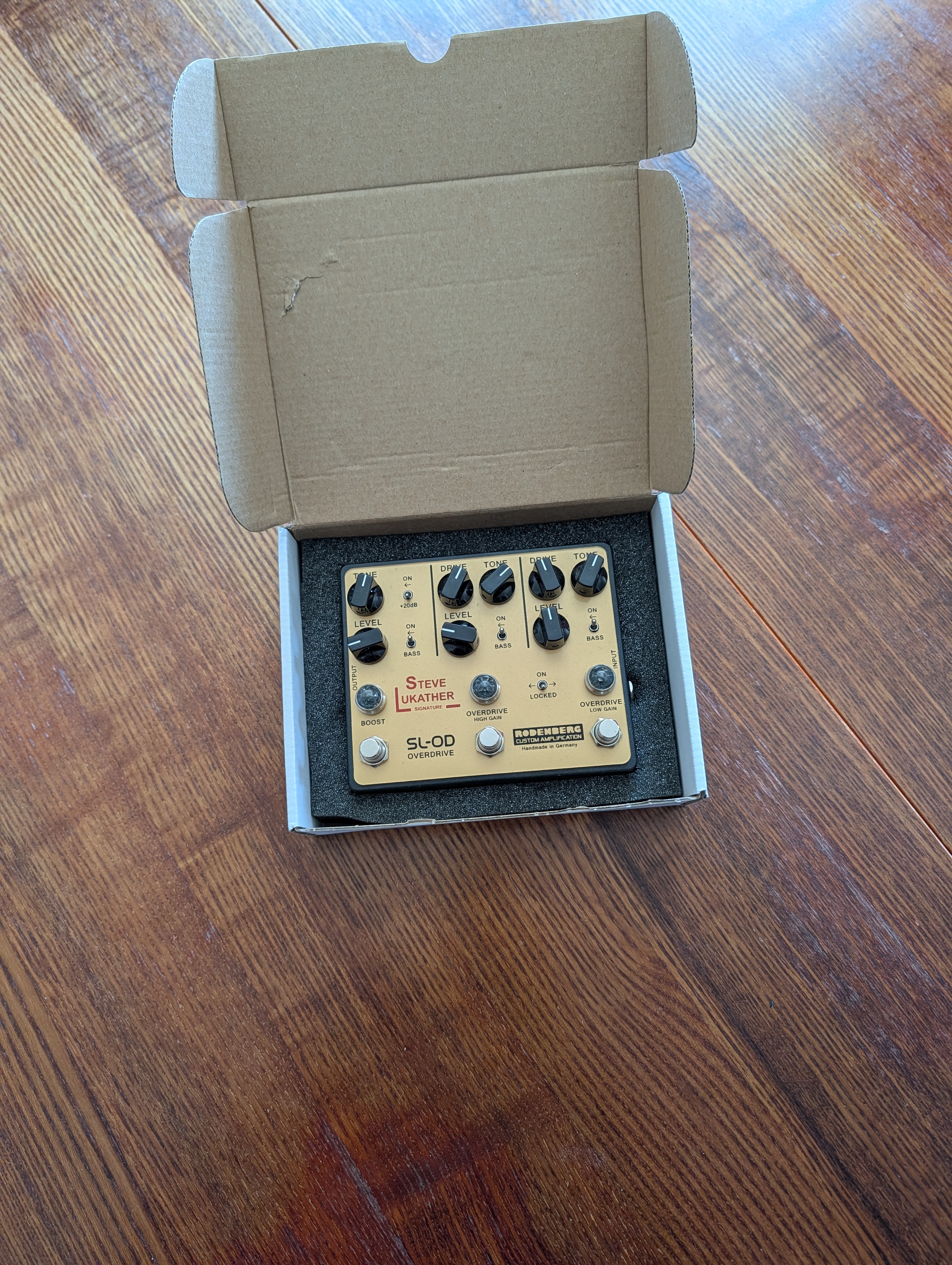 Pédale Rodenberg SL-OD Overdrive / Boost (Steve Lukather)