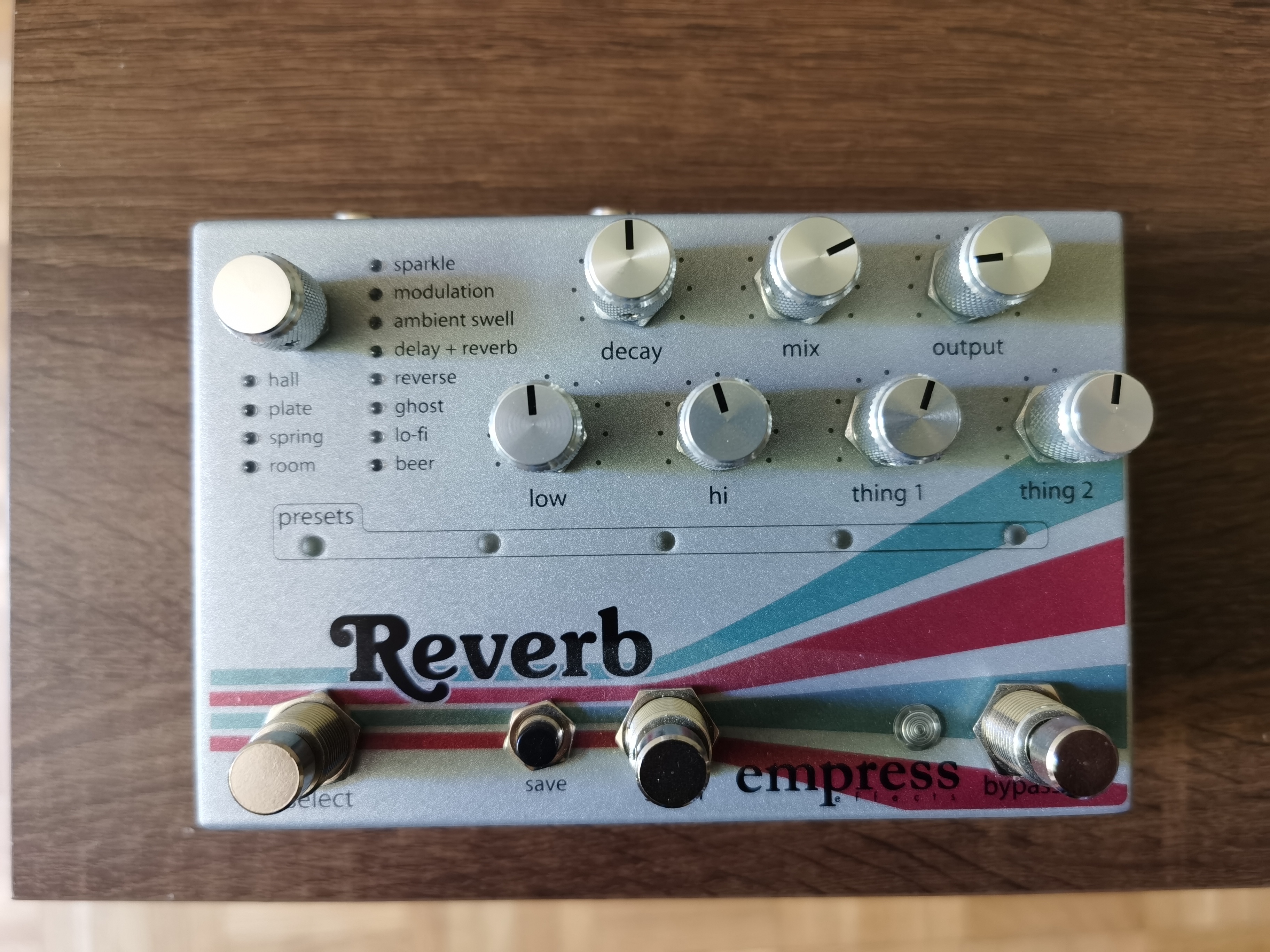 Vends pédale Empress Effects Reverb comme neuve