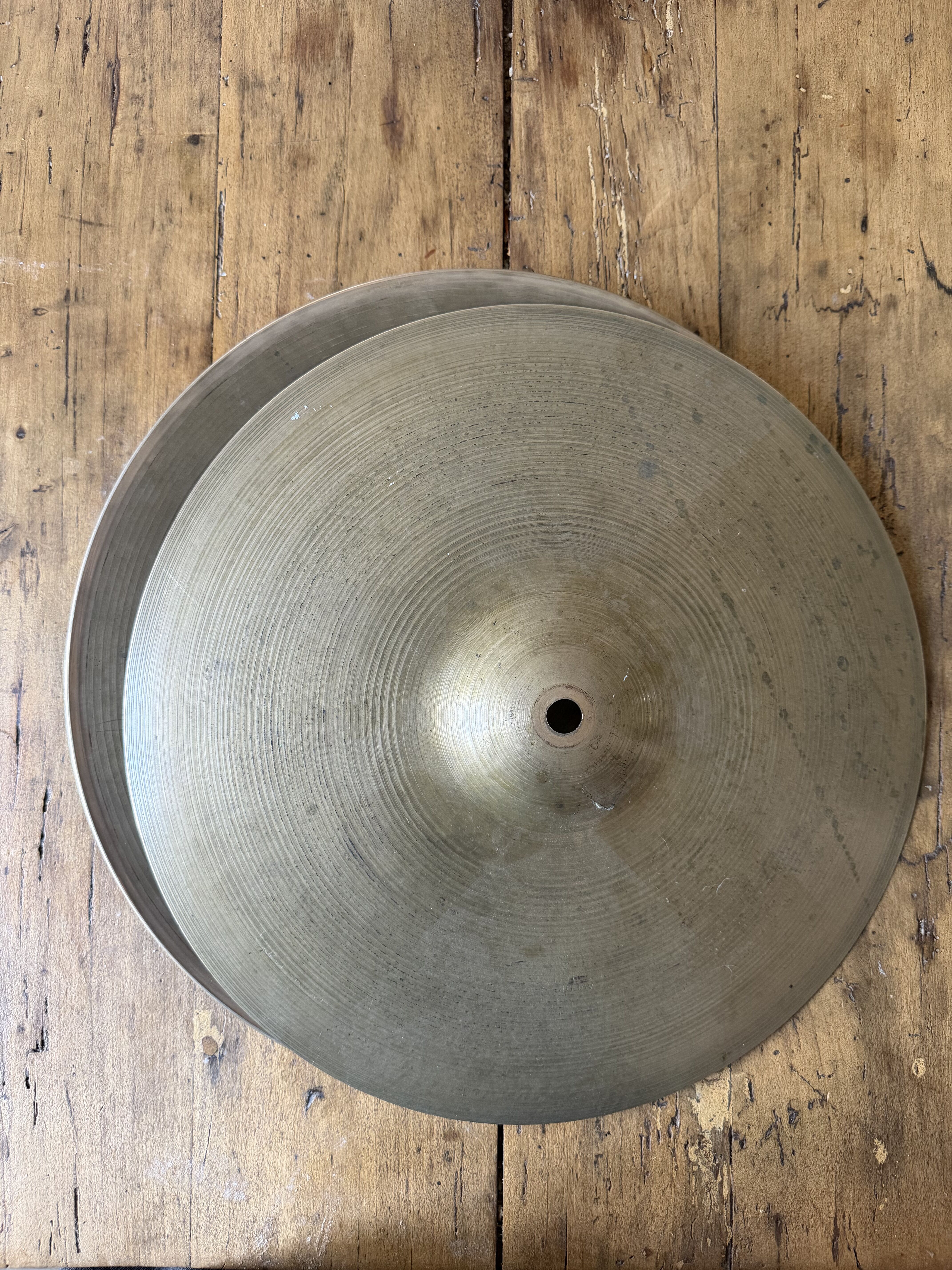 Cymbales Charleston Zildjian 14" Early New Beat Vintage 1960s Hihats