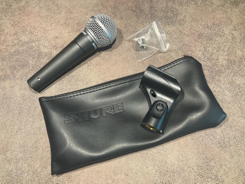Shure SM58 microphone chant
