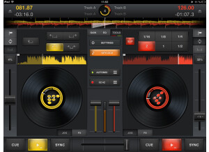 Cross DJ for iPad interface 3