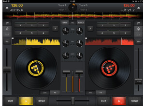 Cross DJ for iPad interface 1