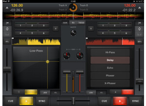 Cross DJ for iPad interface 2