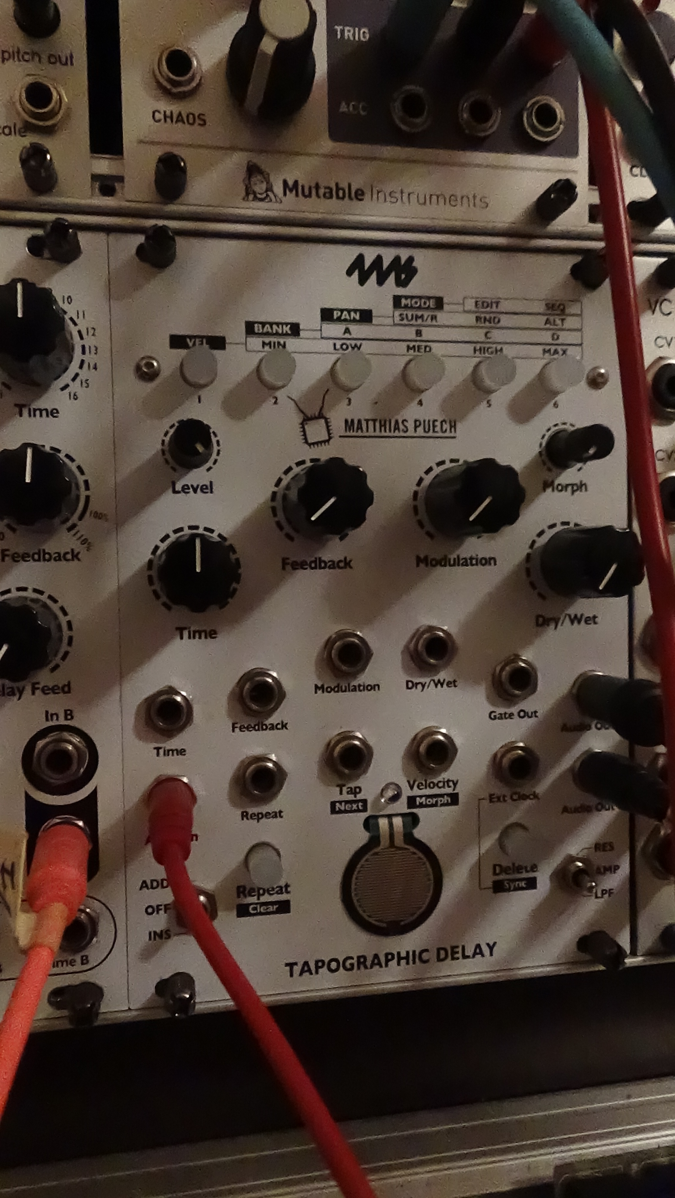 Tapographic delay 4 ms
