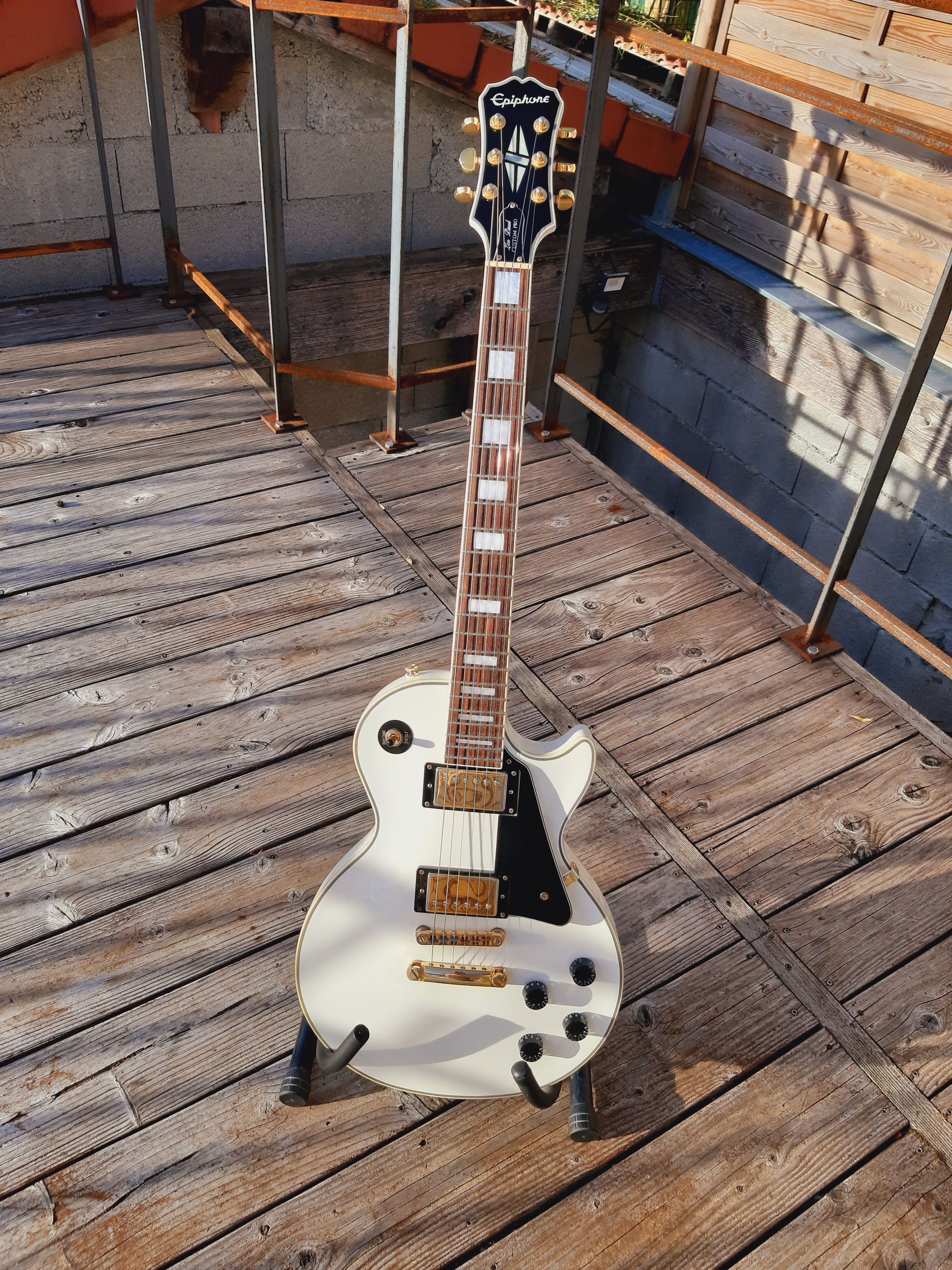 Epiphone Les Paul Custom Pro - Alpine White