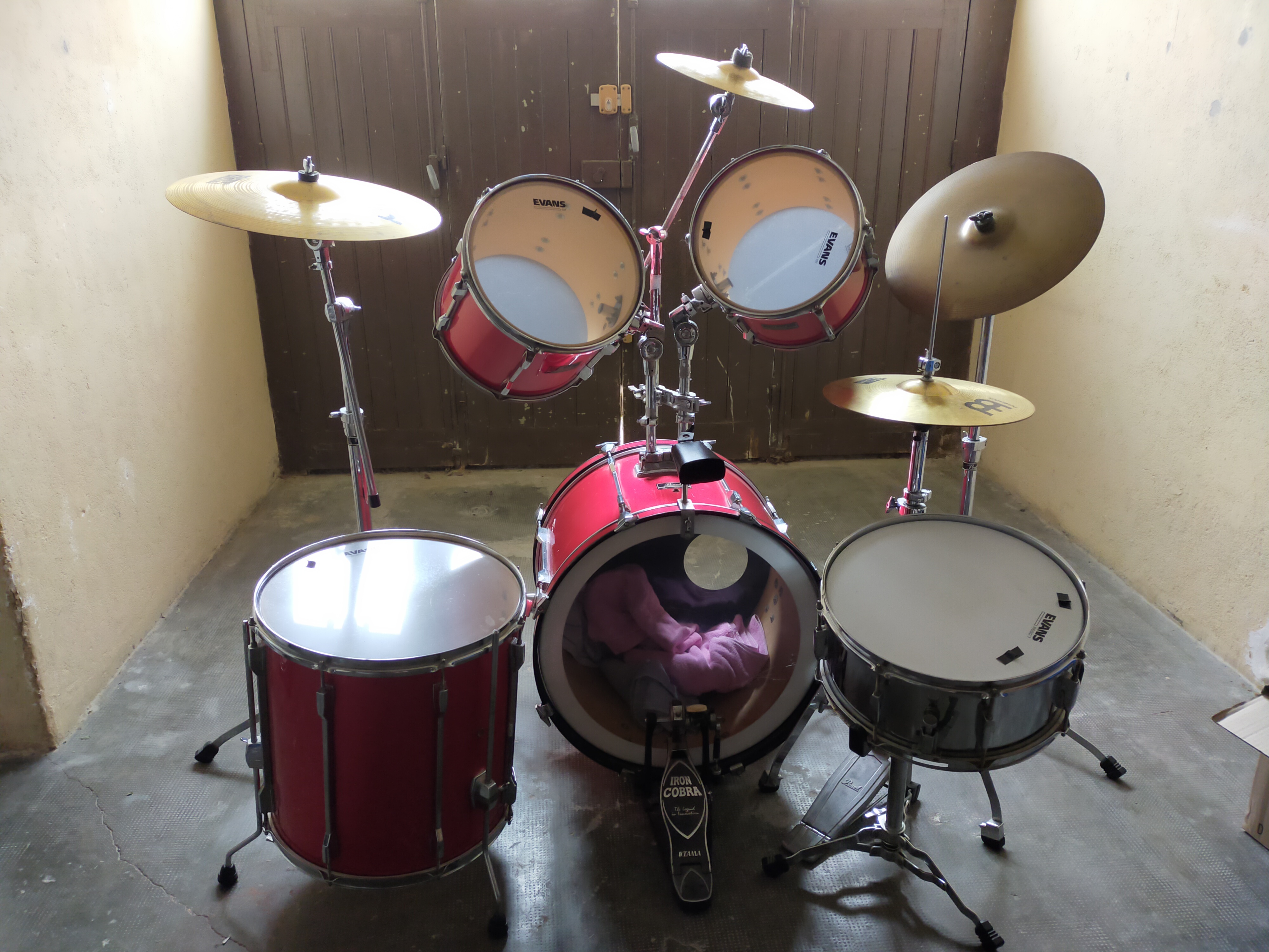 : Batterie acoustique Pearl Export complète – prête à jouer