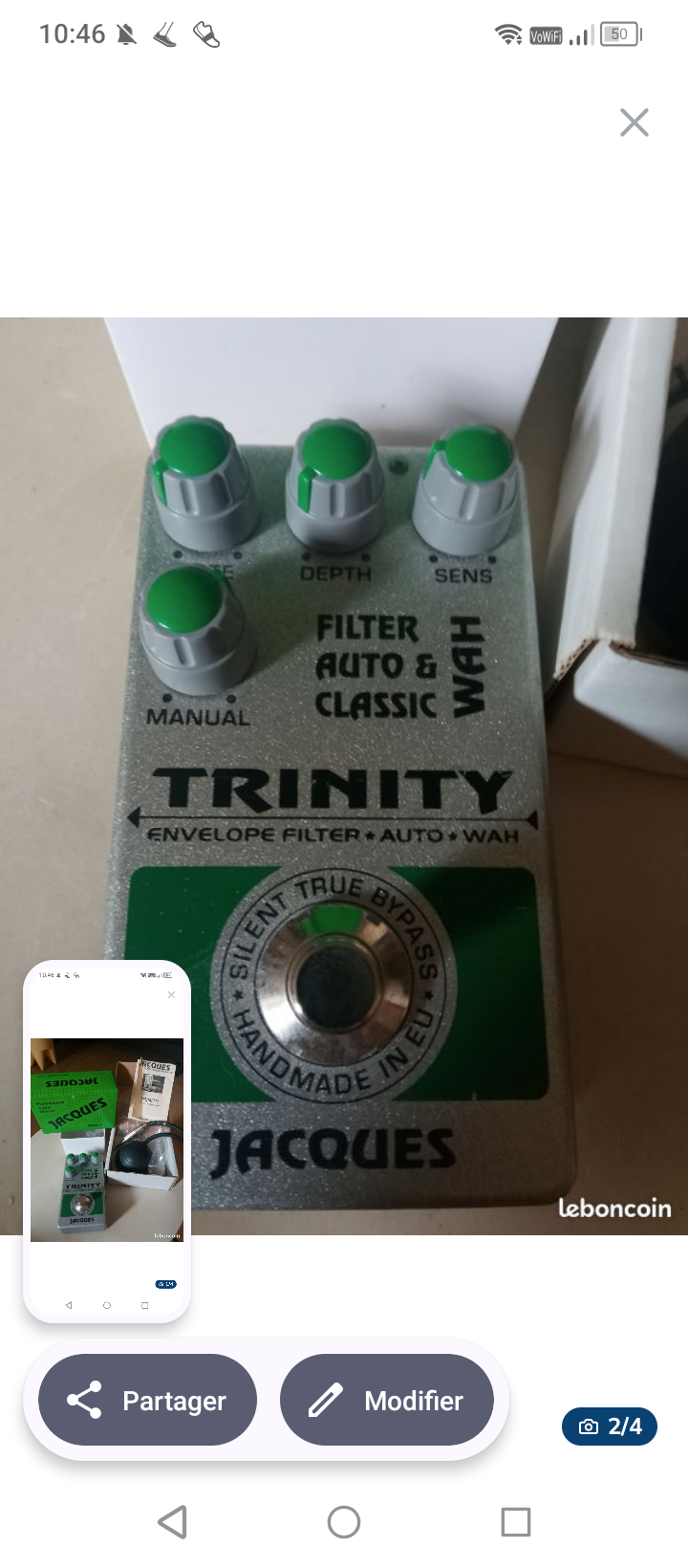 Jacques Stompboxes Trinity Wah (43669)