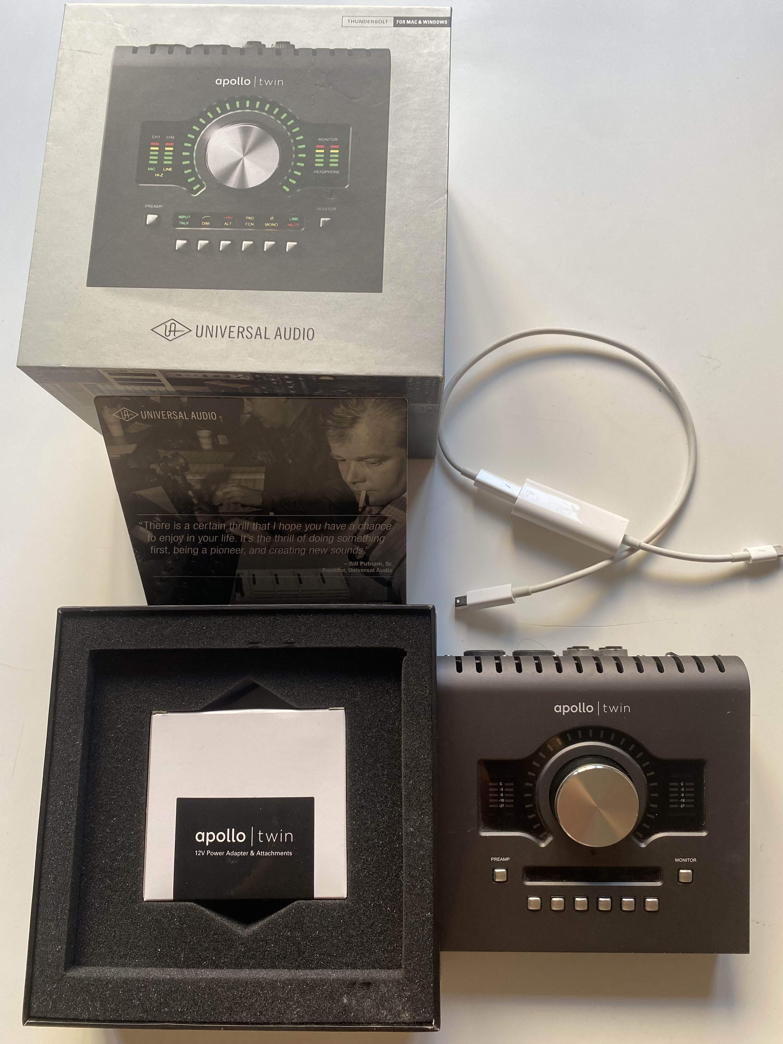 Apollo twin MKII duo Thunderbolt 2