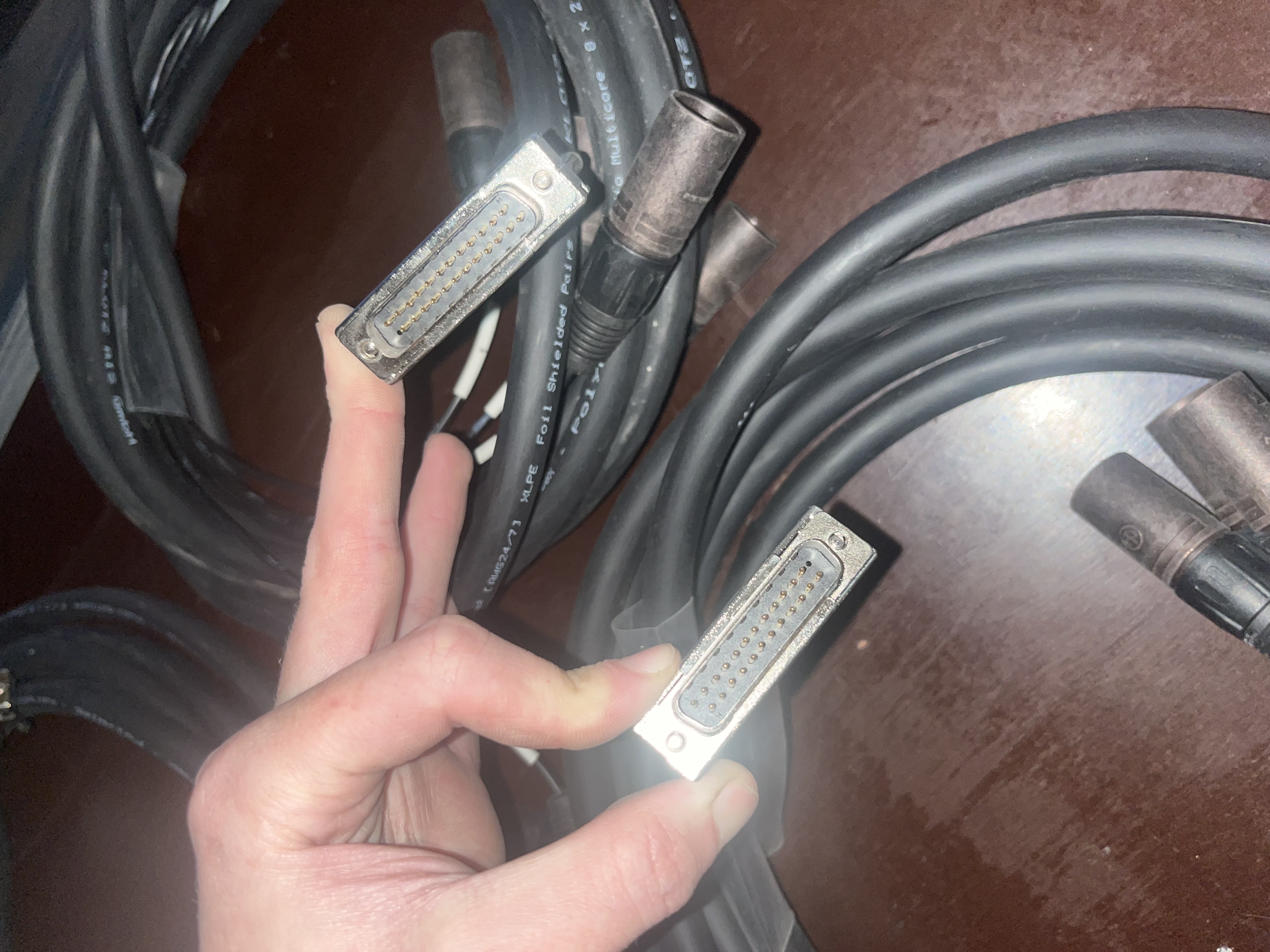 Lots câbles SUB D 25 Klotz XLR JACK TRS Neutrik Amphenol