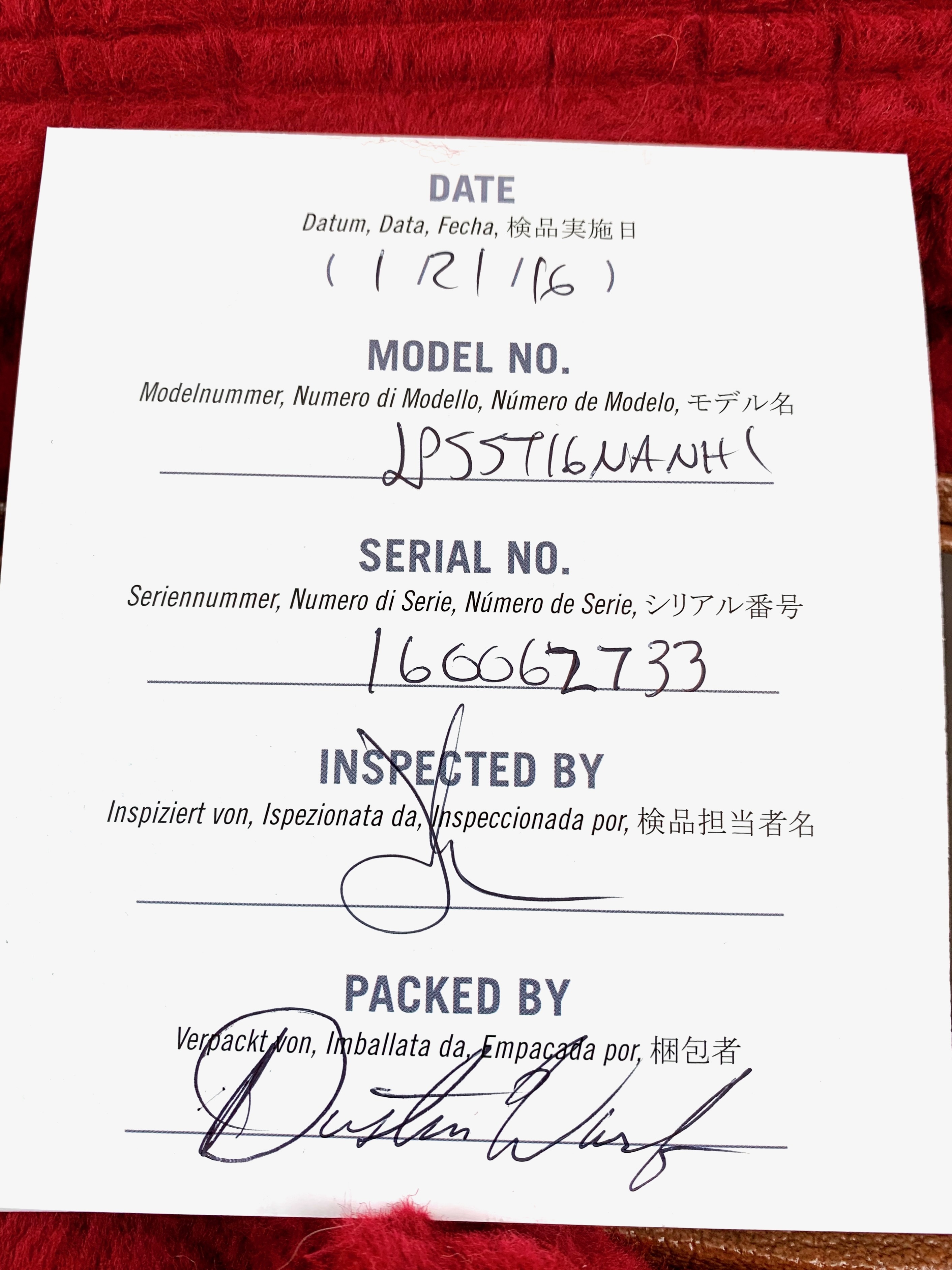 Gibson Les Paul Sunken Treasure (2482)