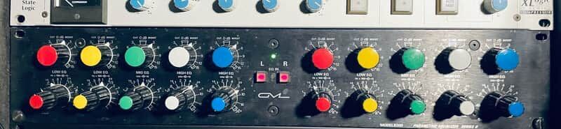 GML 8200 Series II 2-Channel Parametric Equalizer with Power Supply 1990s - Black