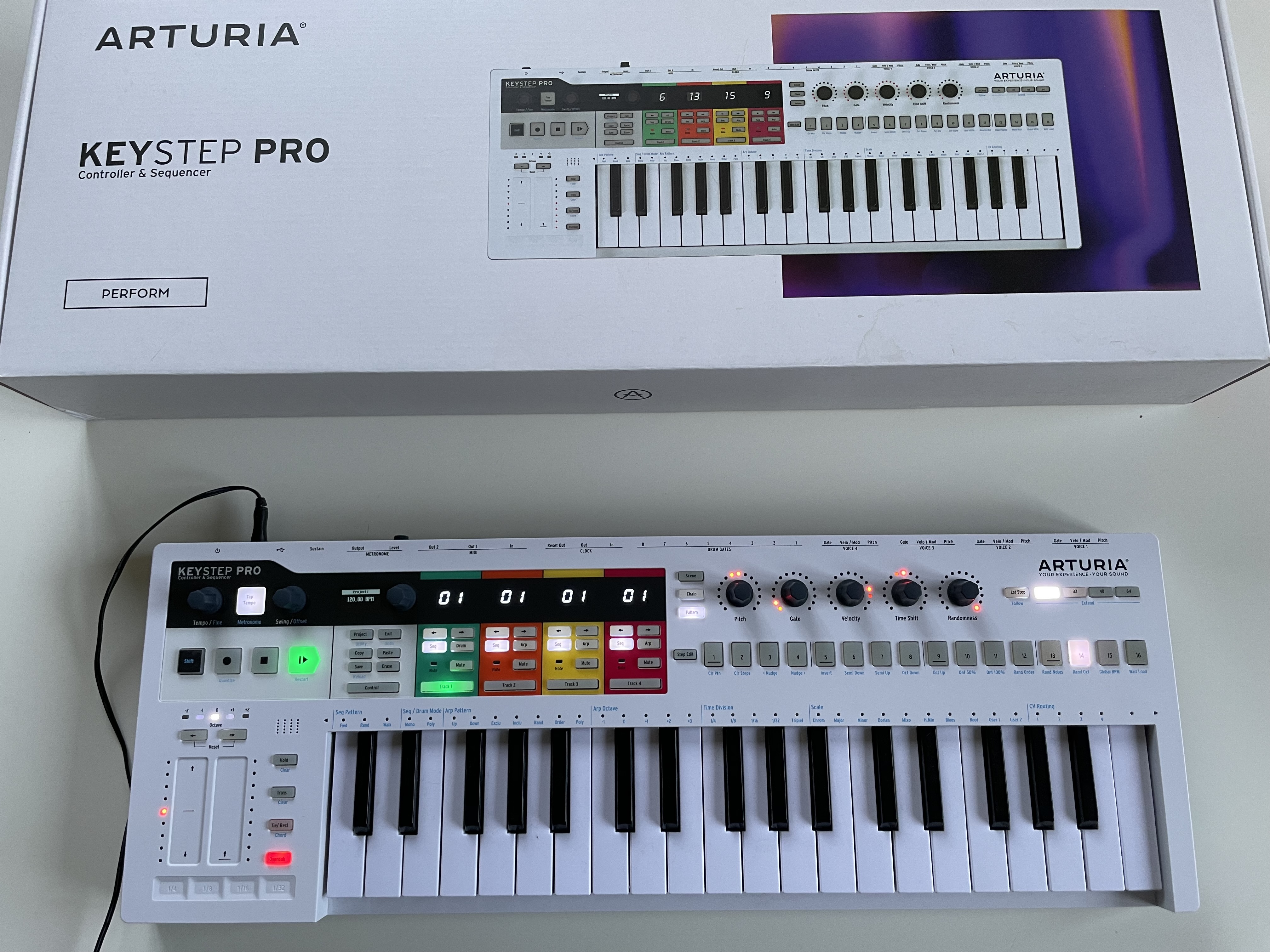 Arturia Keystep Pro Blanc