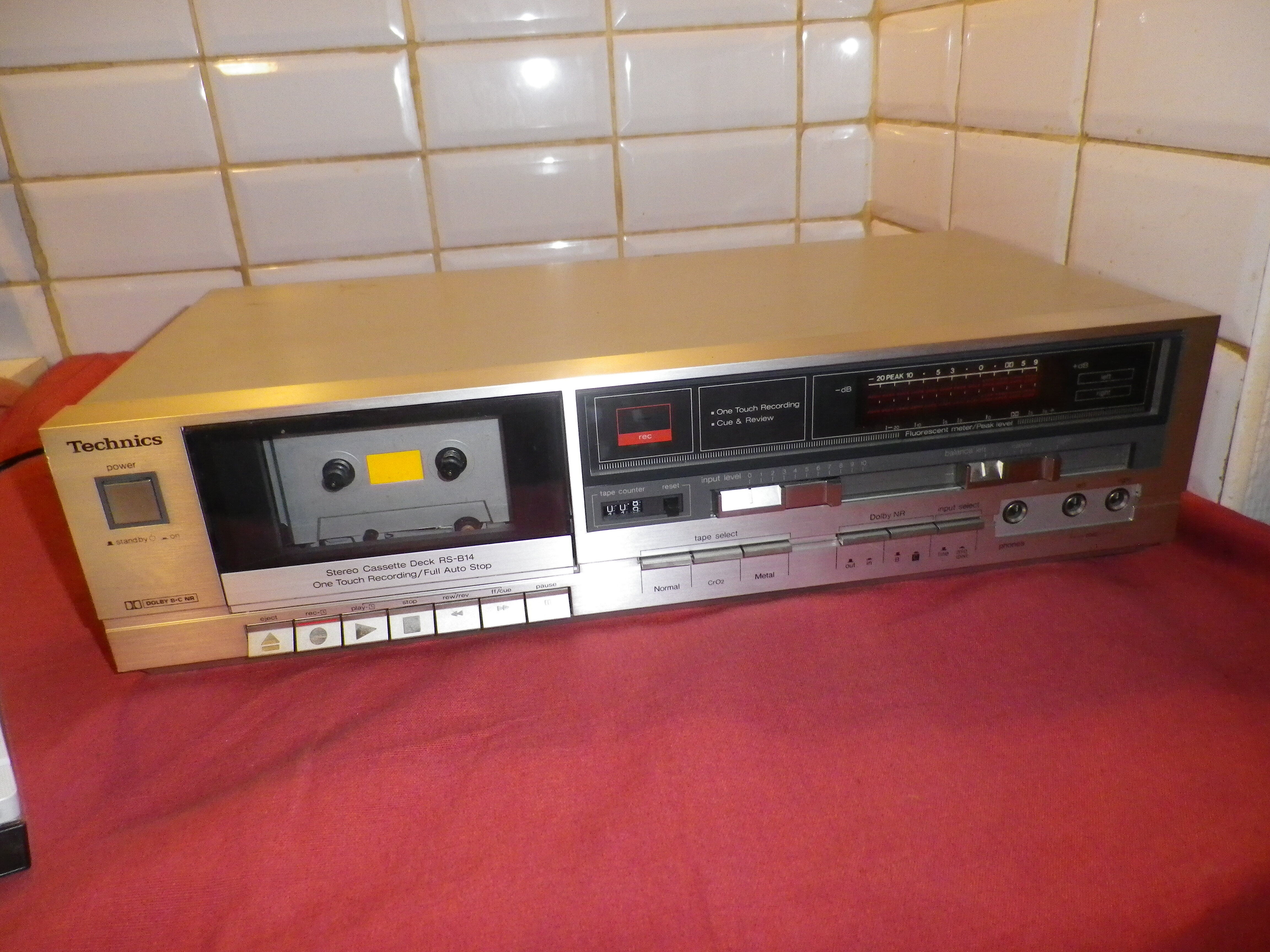 Platine cassette stéréo vintage Technics RS-B14