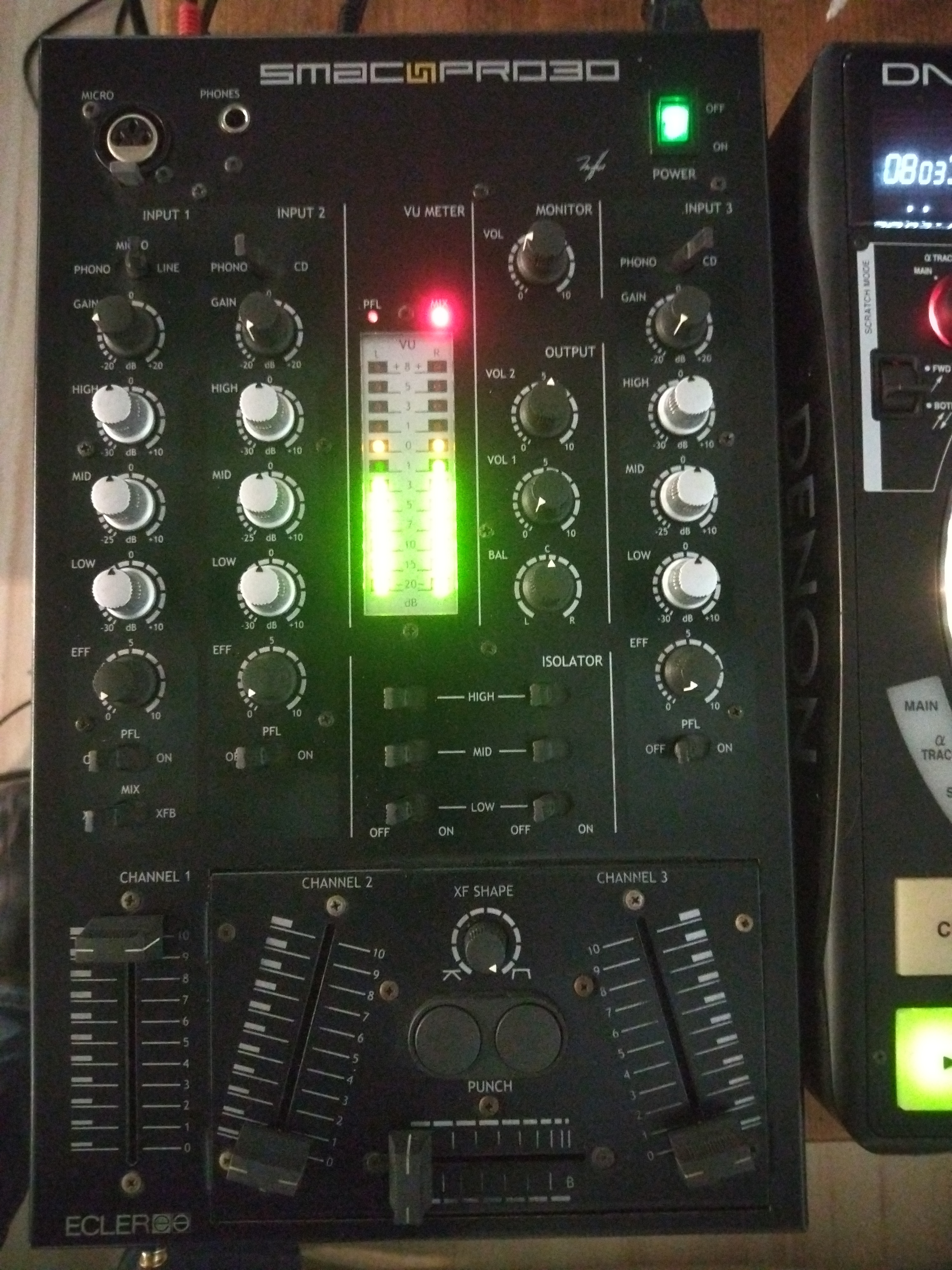 ECLER SMAC PRO30 + FLY - Table console de mixage analogique vintage dj mixer- TBE