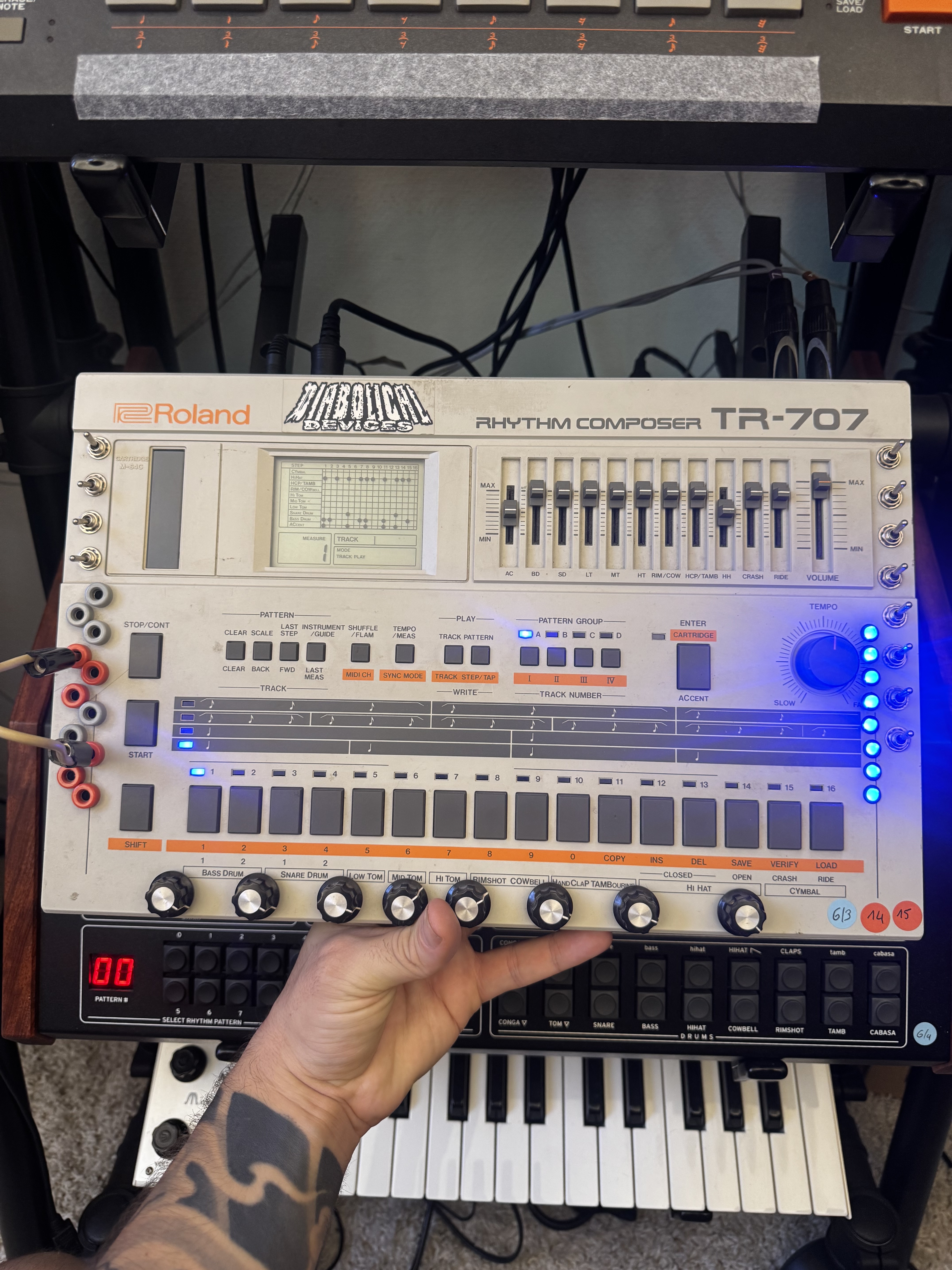 Vends TR707 avec mod Diabolical Devices full options
