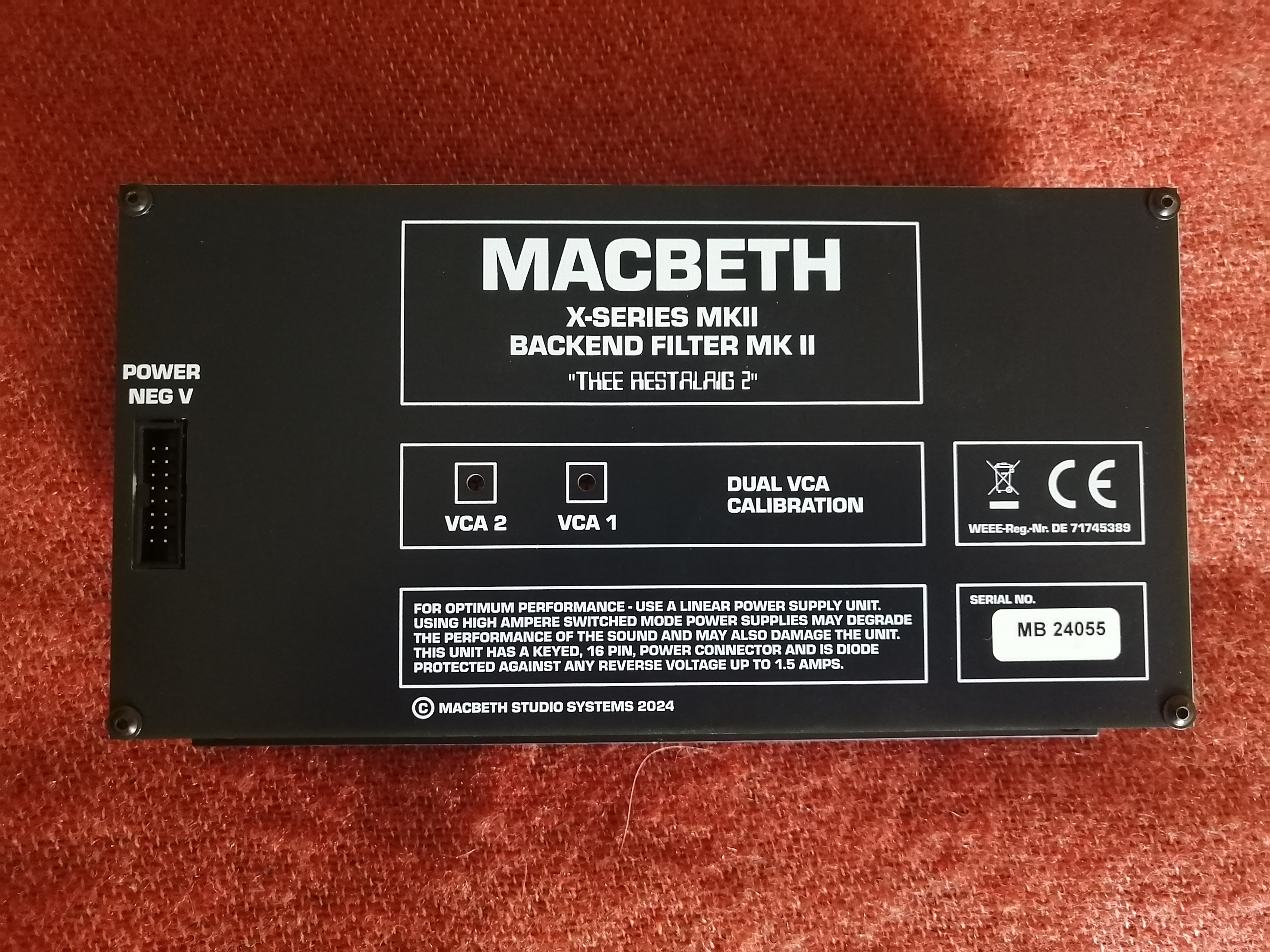 MacBeth Studio Systems X Mk2 Backend Filter (16758)