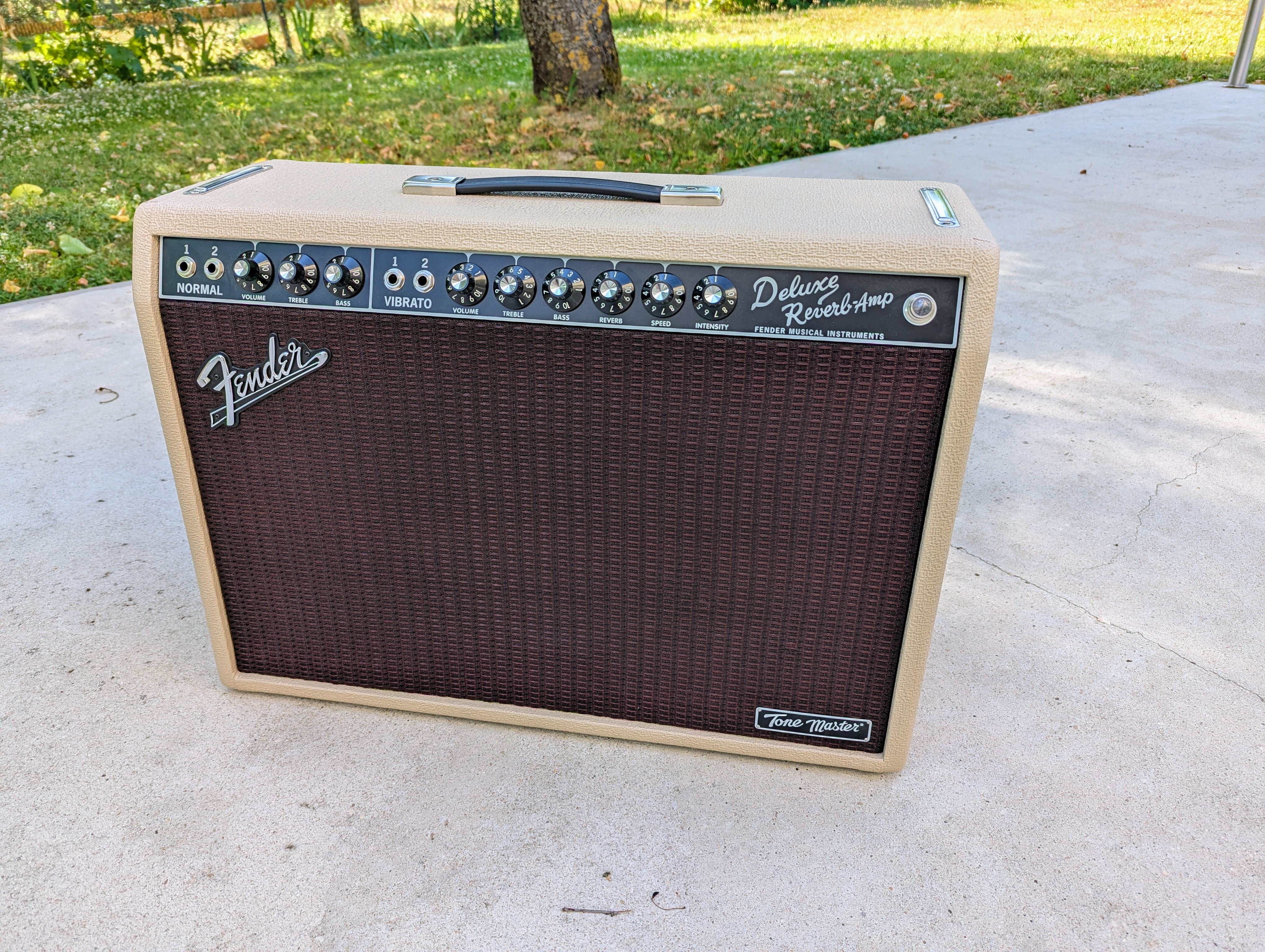 Vends Fender Tone Master Deluxe Reverb Blonde