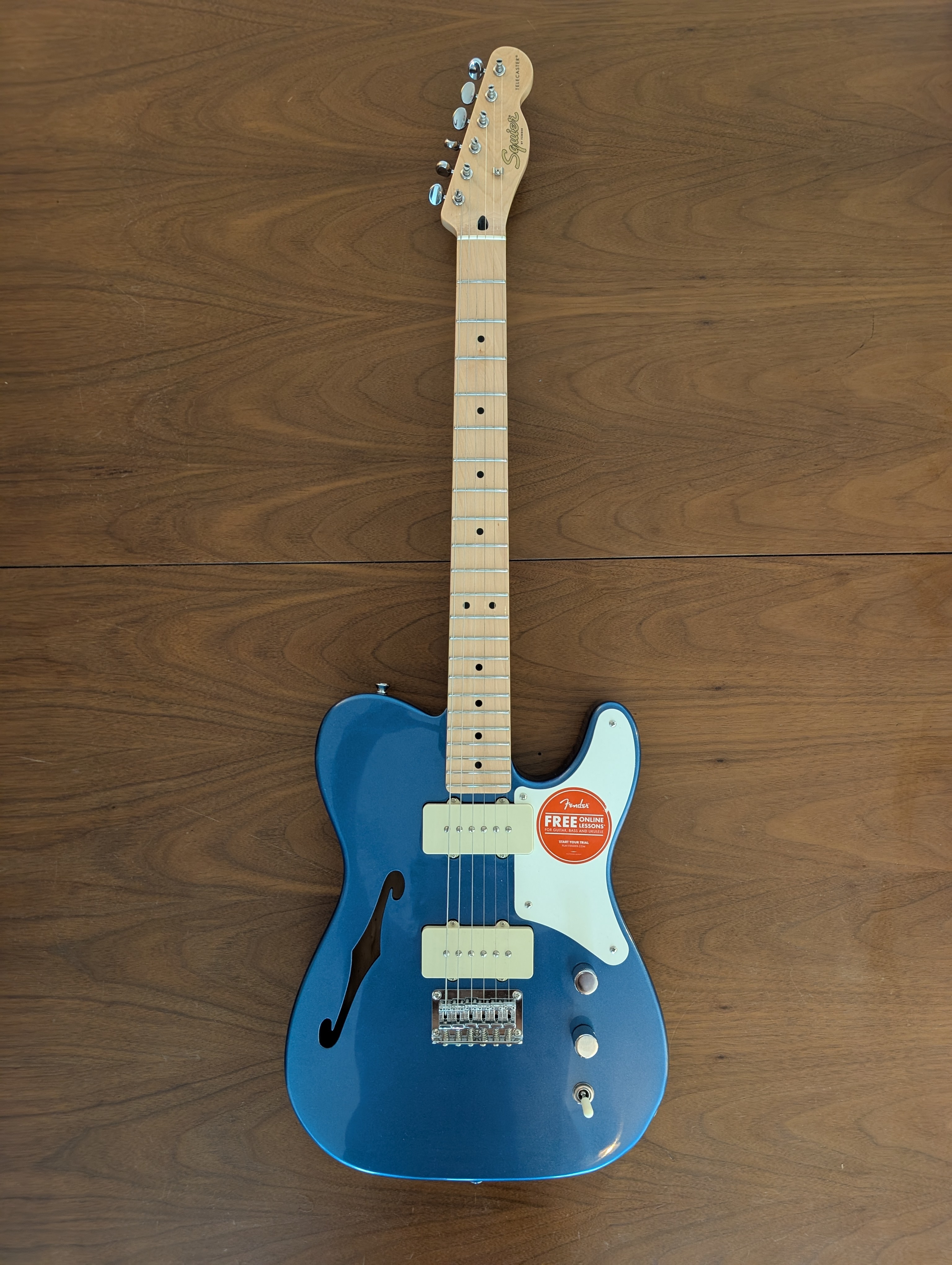 Pack Guitare Squier Paranormal Cabronita Telecaster Thinline + Ampli (ÉTAT NEUF)