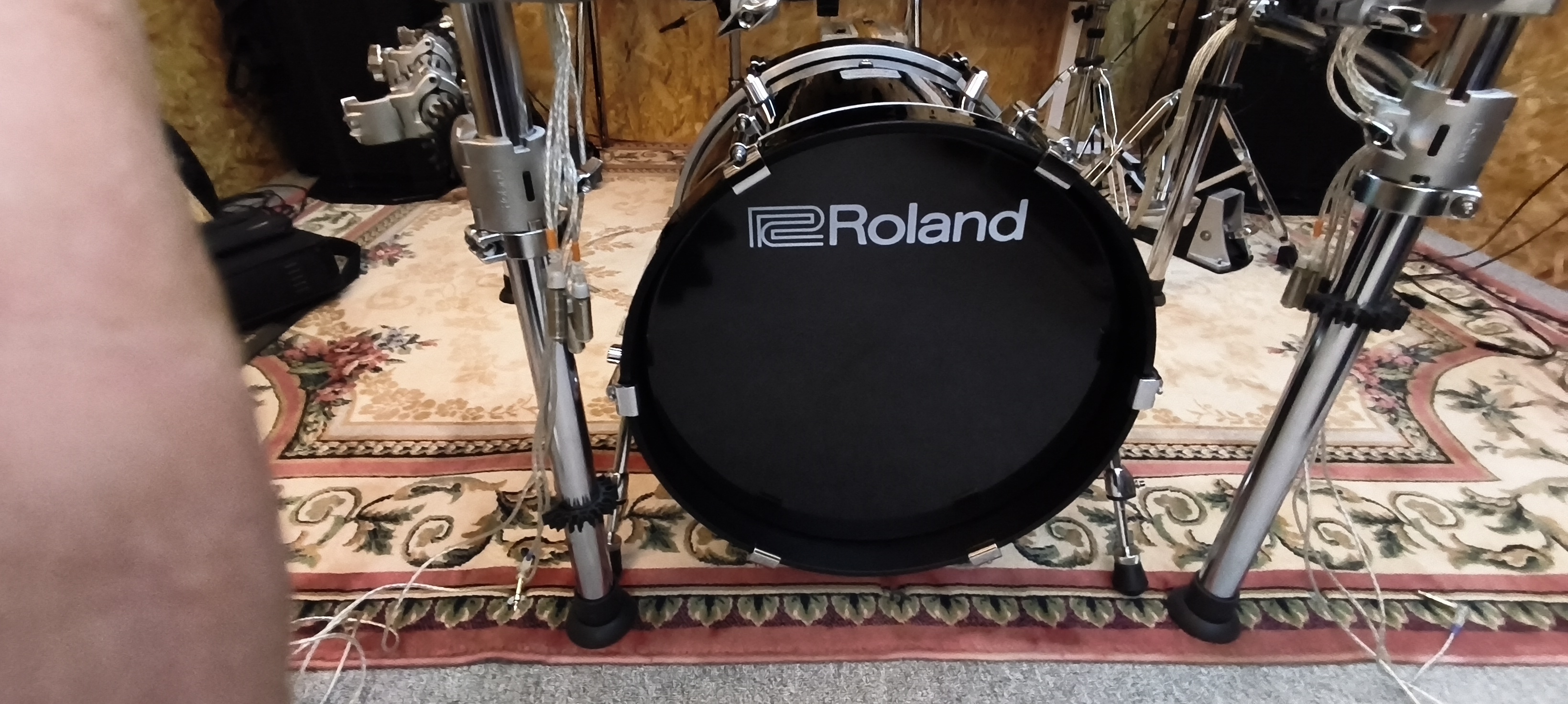 NEUF Kick ROLAND V-Drum KD18-BK 18" Pad Grosse Caisse Haut De Gamme