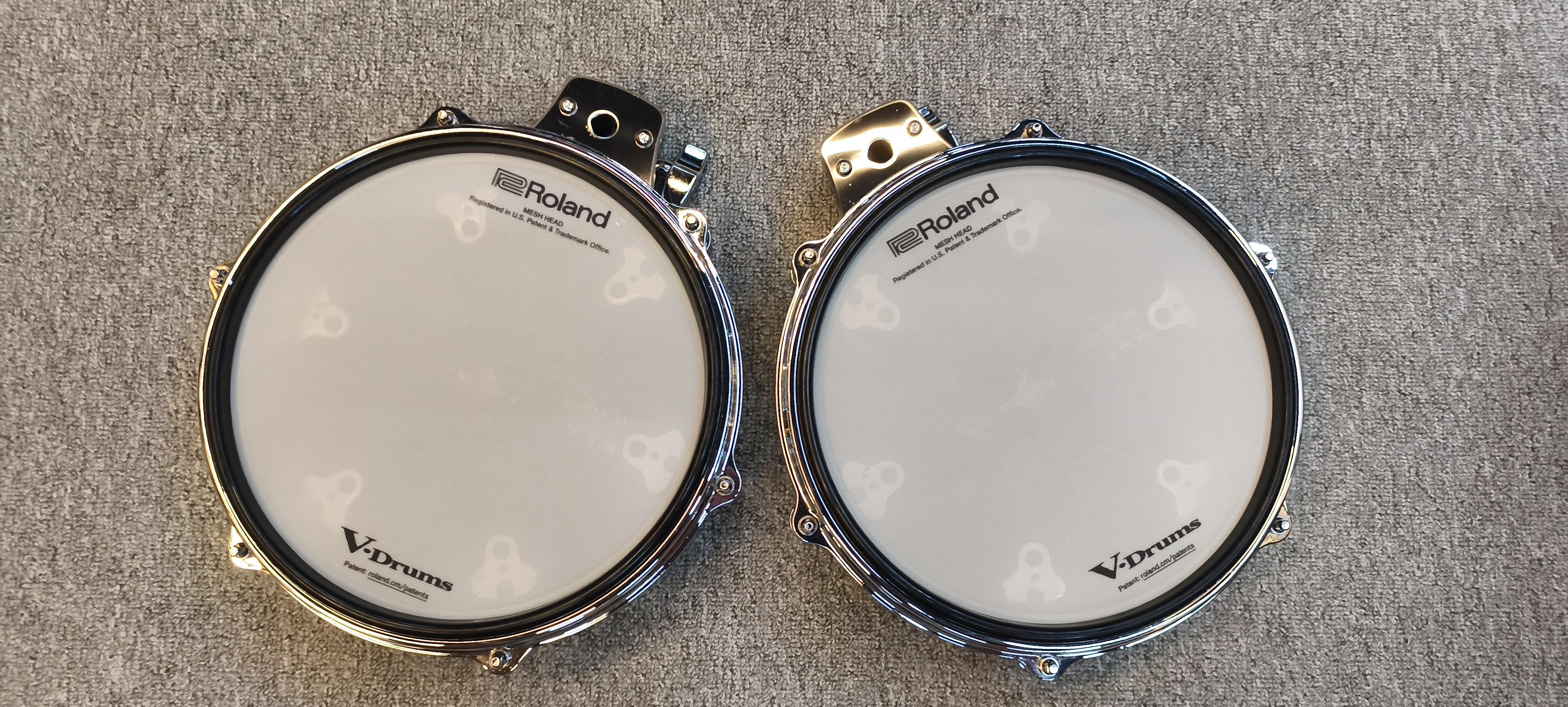 NEUFS 2x Pads ROLAND V-Drum PD-10X 10" Toms Haut De Gamme