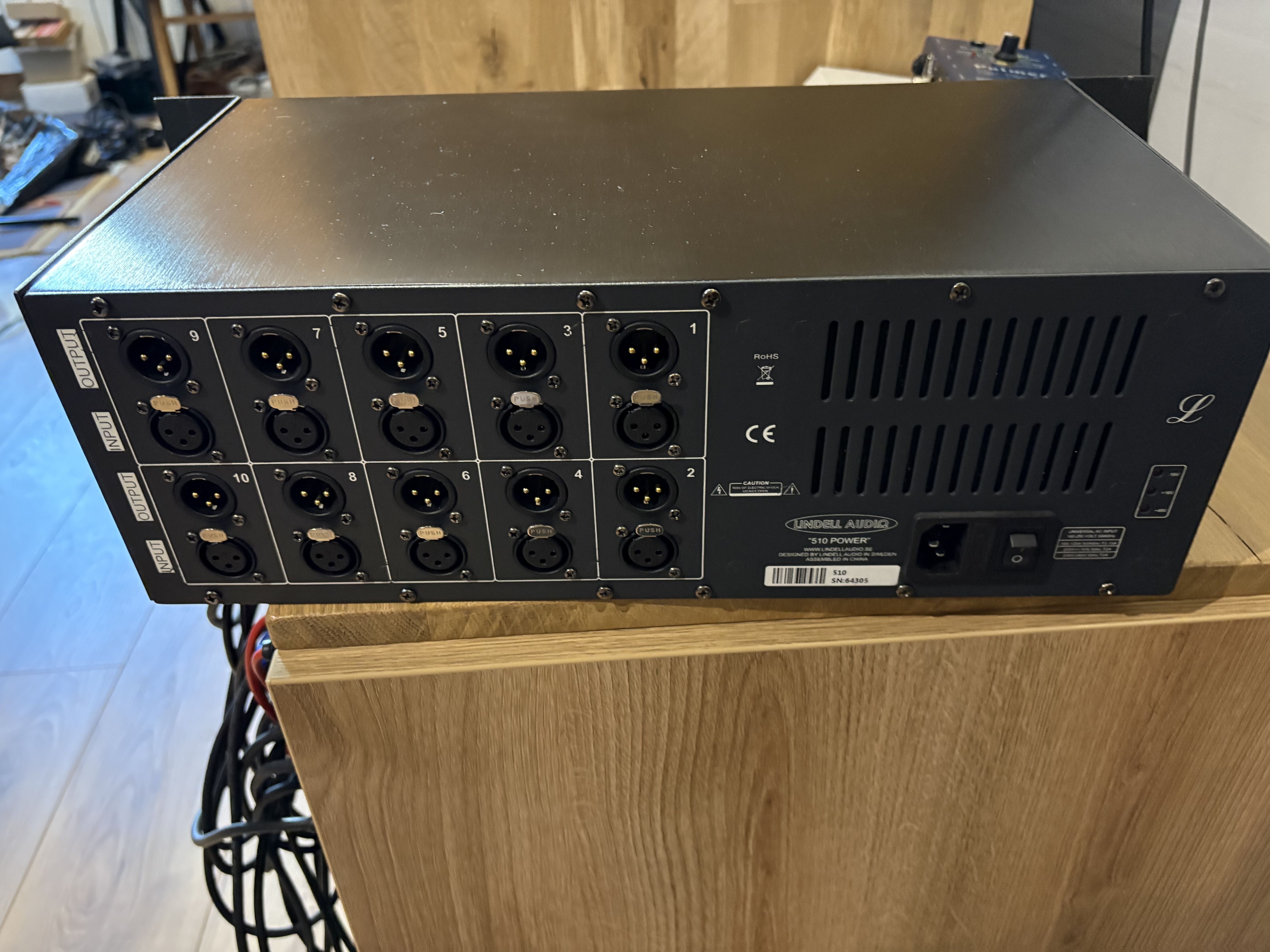 Vends rack 500 10u Lindell Audio 510 Power
