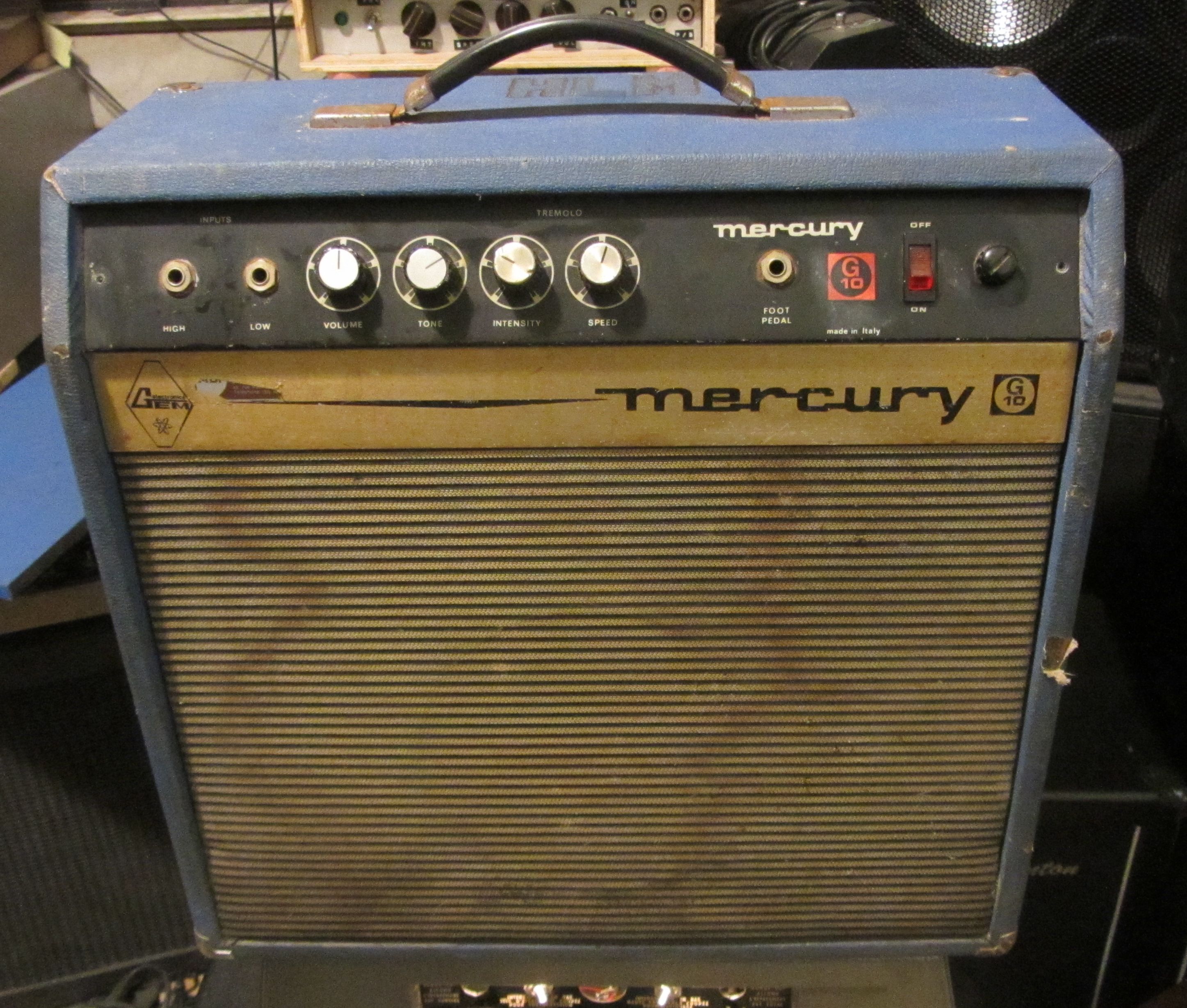 Ampli tout lampes Gem Mercury G10 Italie 1970 (modifié)