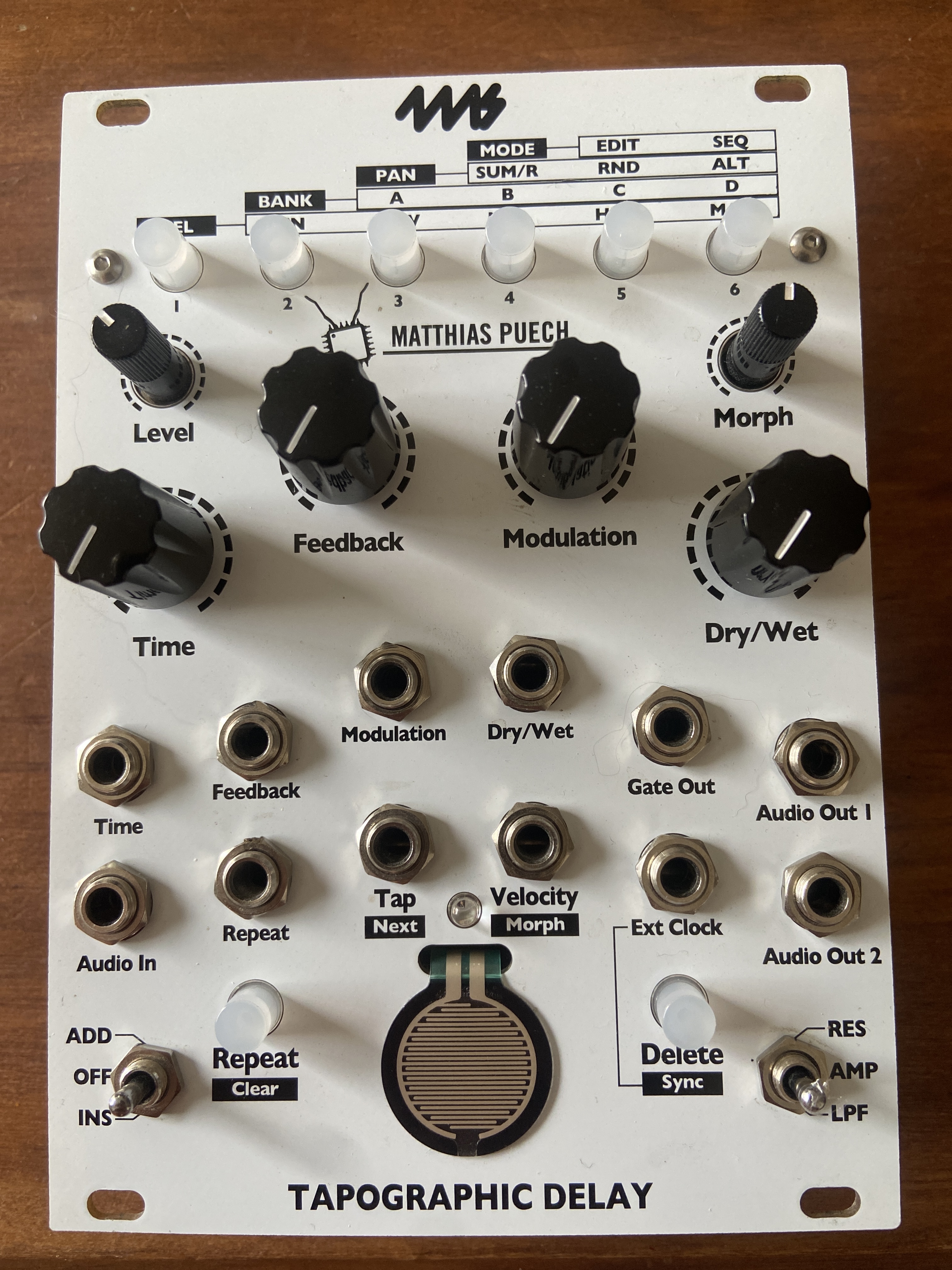 Tapographic delay 4MS