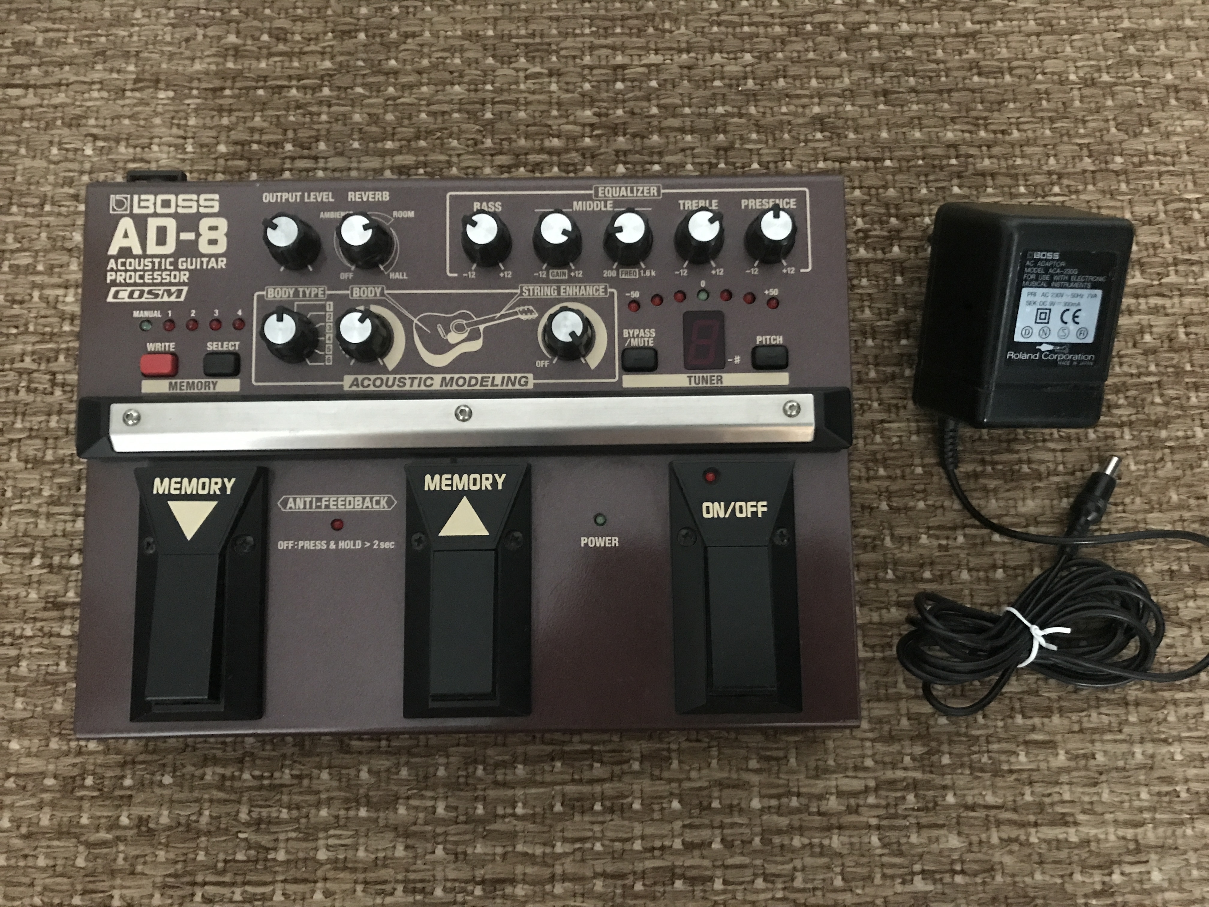 Boss AD-8 Processeur Guitare Acoustique TBE
