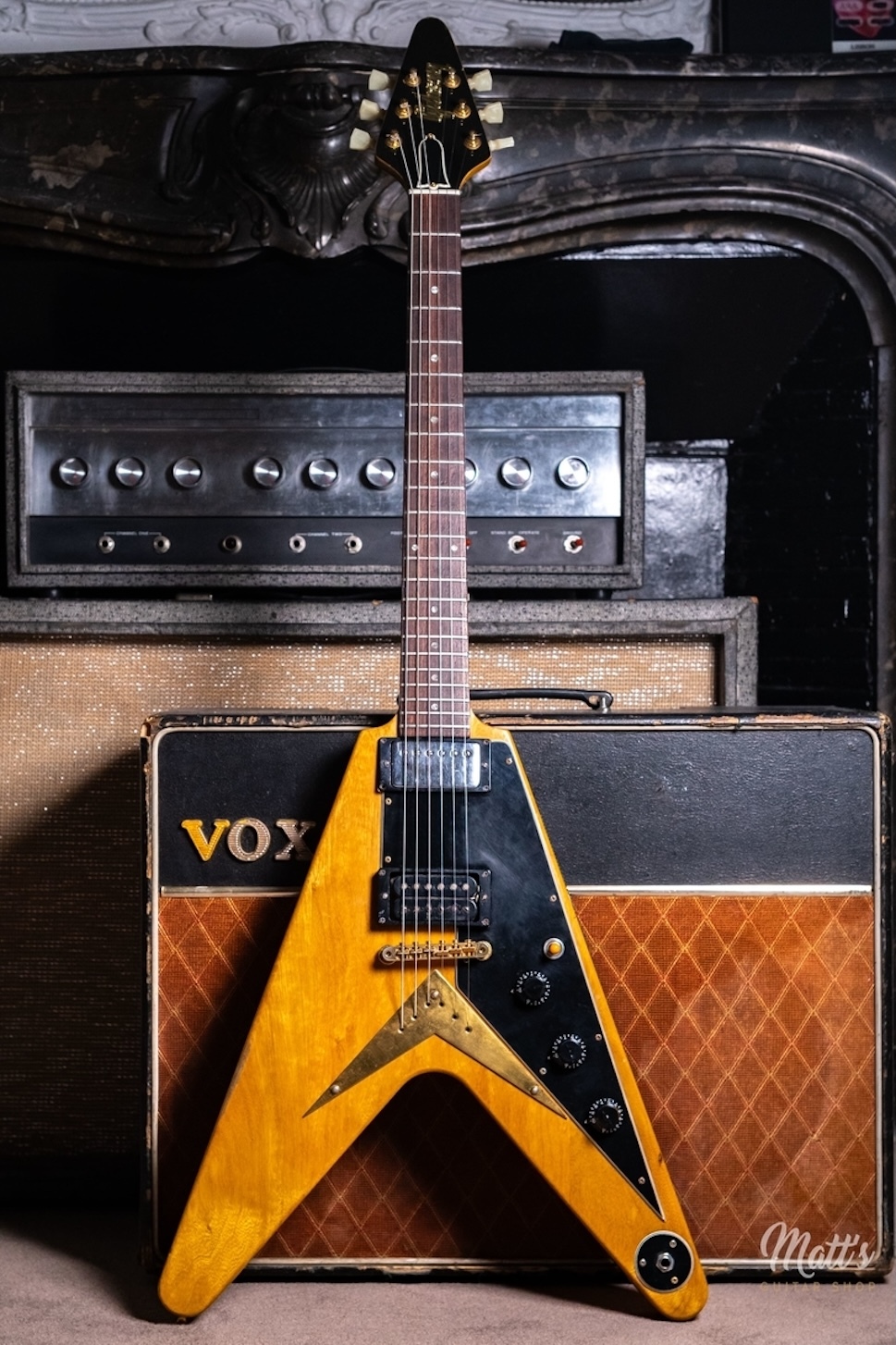 Gibson Flying V Korina Reissue 1984