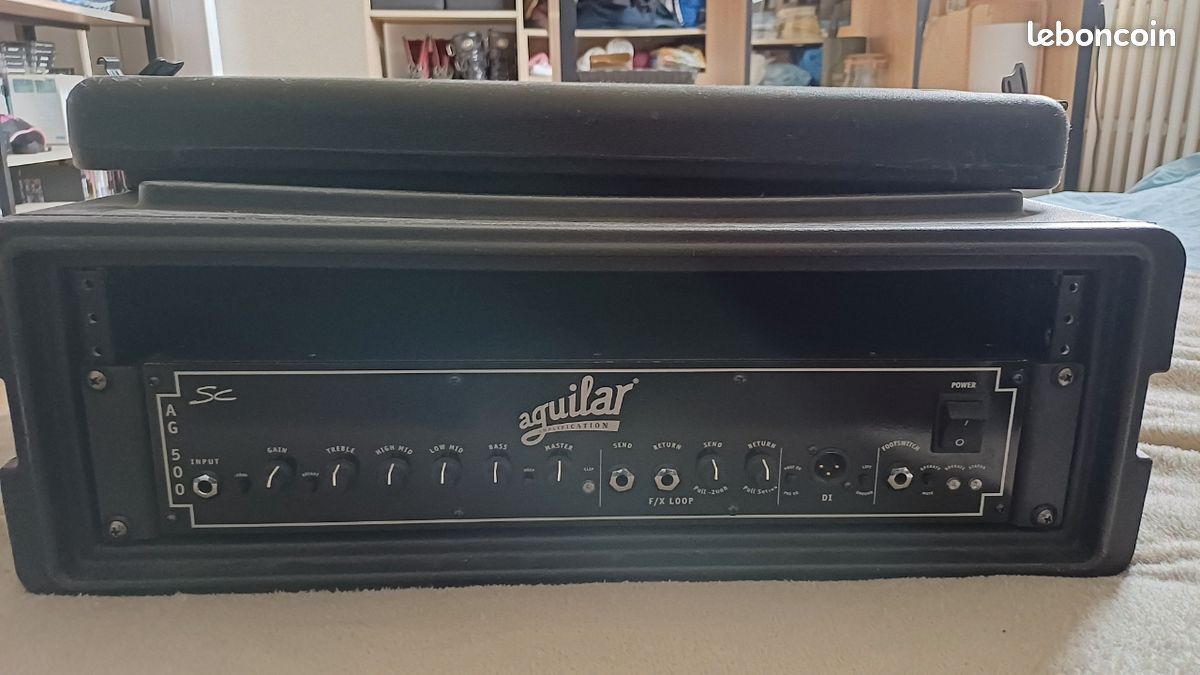 Tête ampli basse - Aguilar AG500 SC (v1) + Rack Skb 1skb-r3s roto shallow 3U