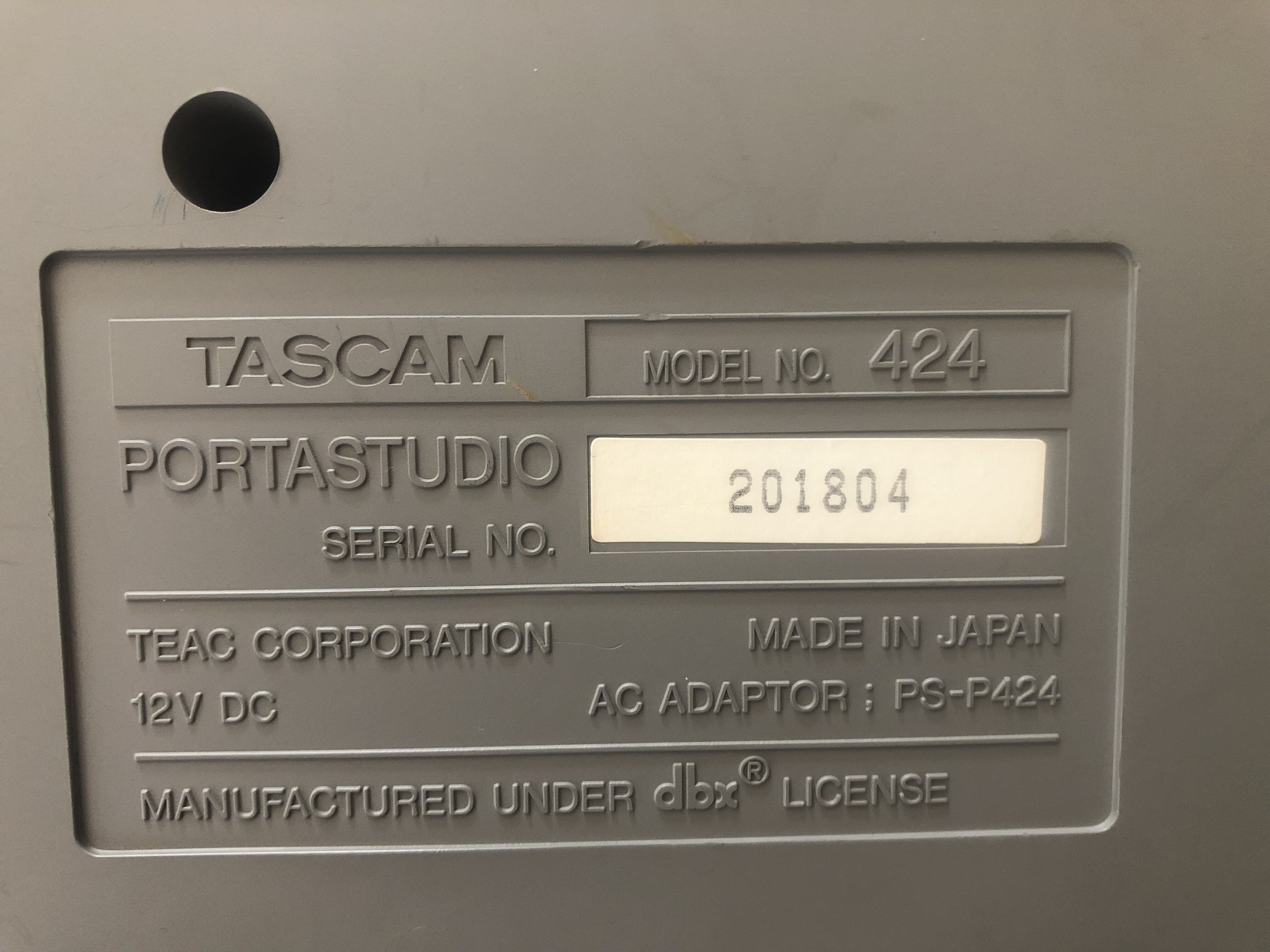 Tascam Portastudio 424 (7012)