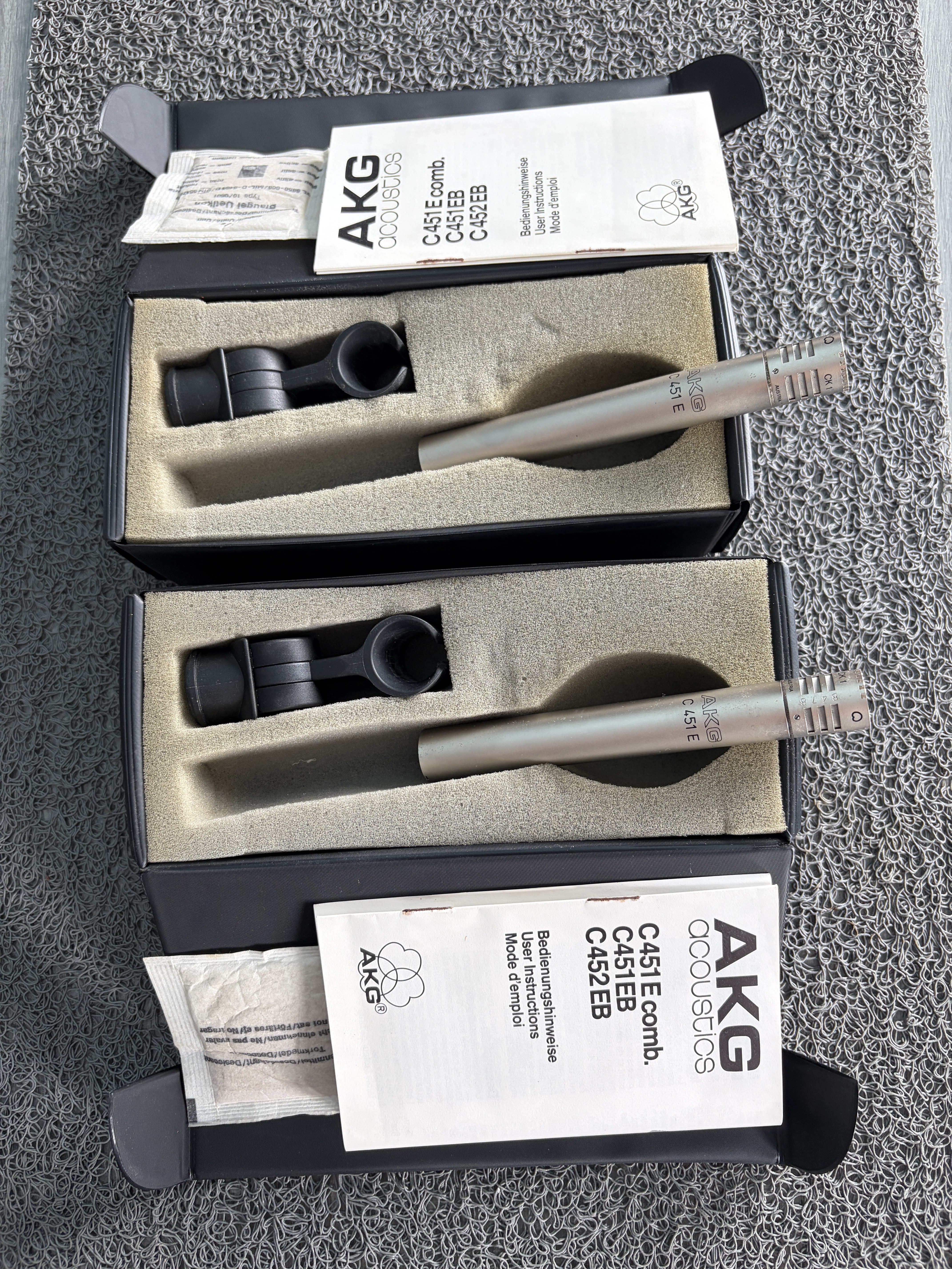 COLLECTOR : Micro AKG C451E (fin 60/début 70) + capsule CK1 + boite + doc