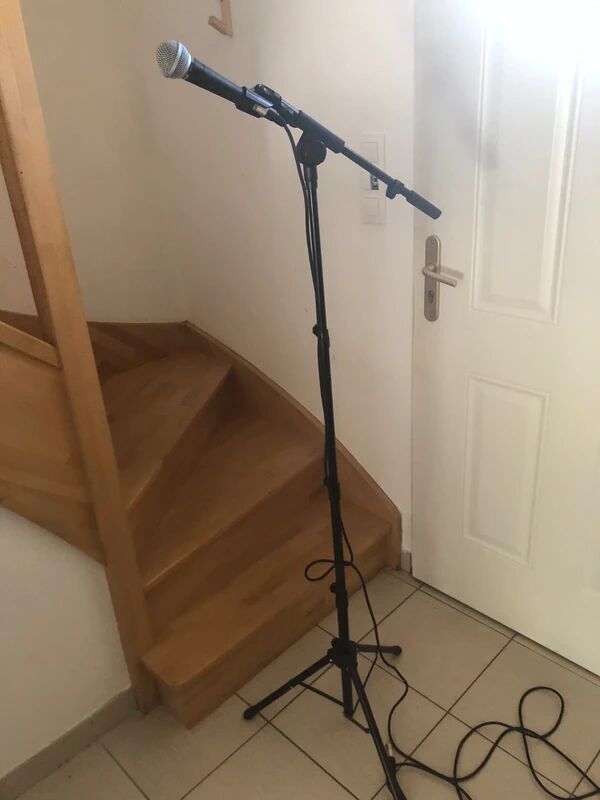 vends Micro Shure SM58 LCE pour Live, Sonorisation et Studio D’Enregistrement + cable XLR + pied de micro