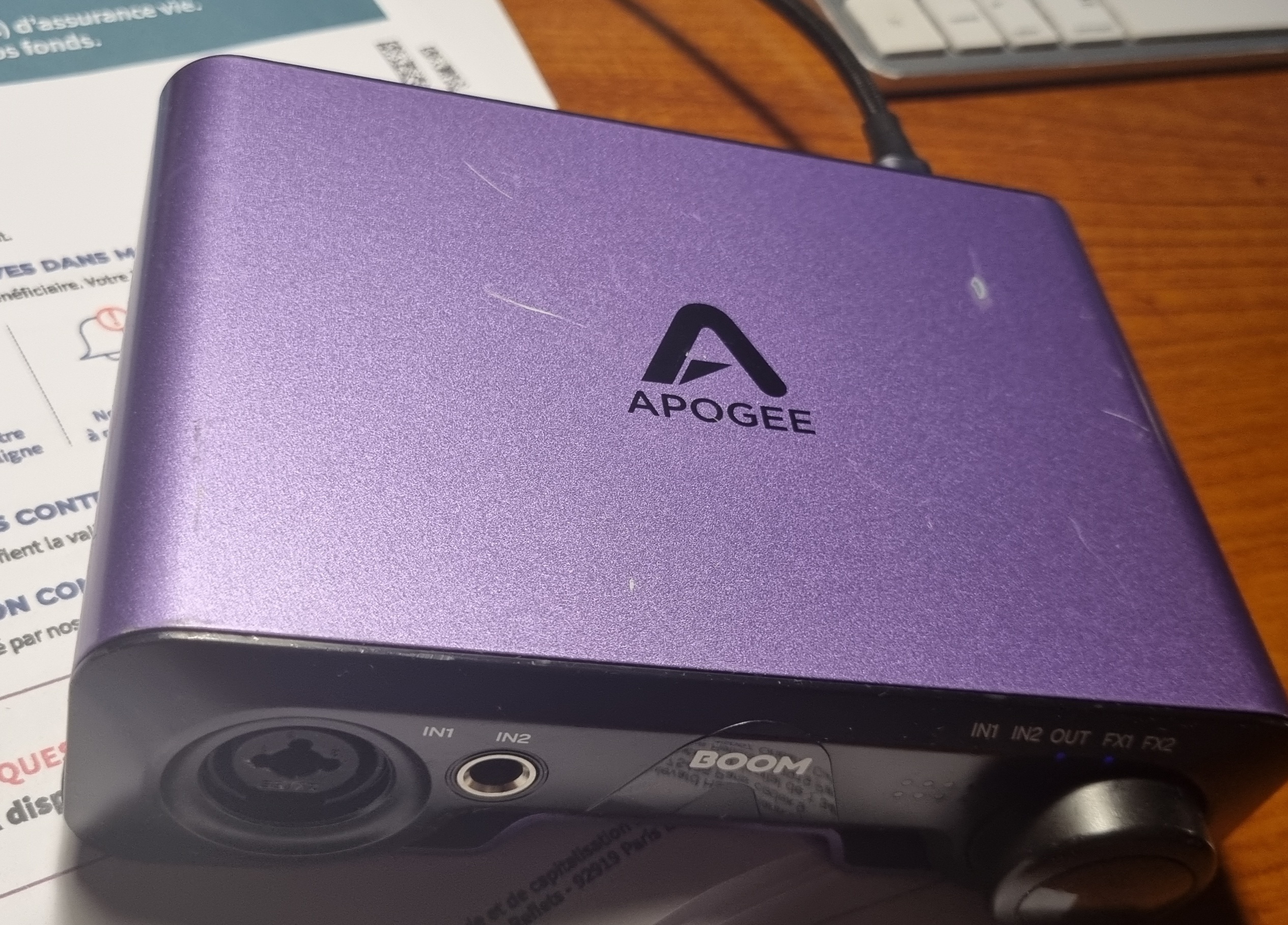 VENDS APOGEE BOOM PARFAIT ETAT TECHNIQUE RAYURES TRANSPORT