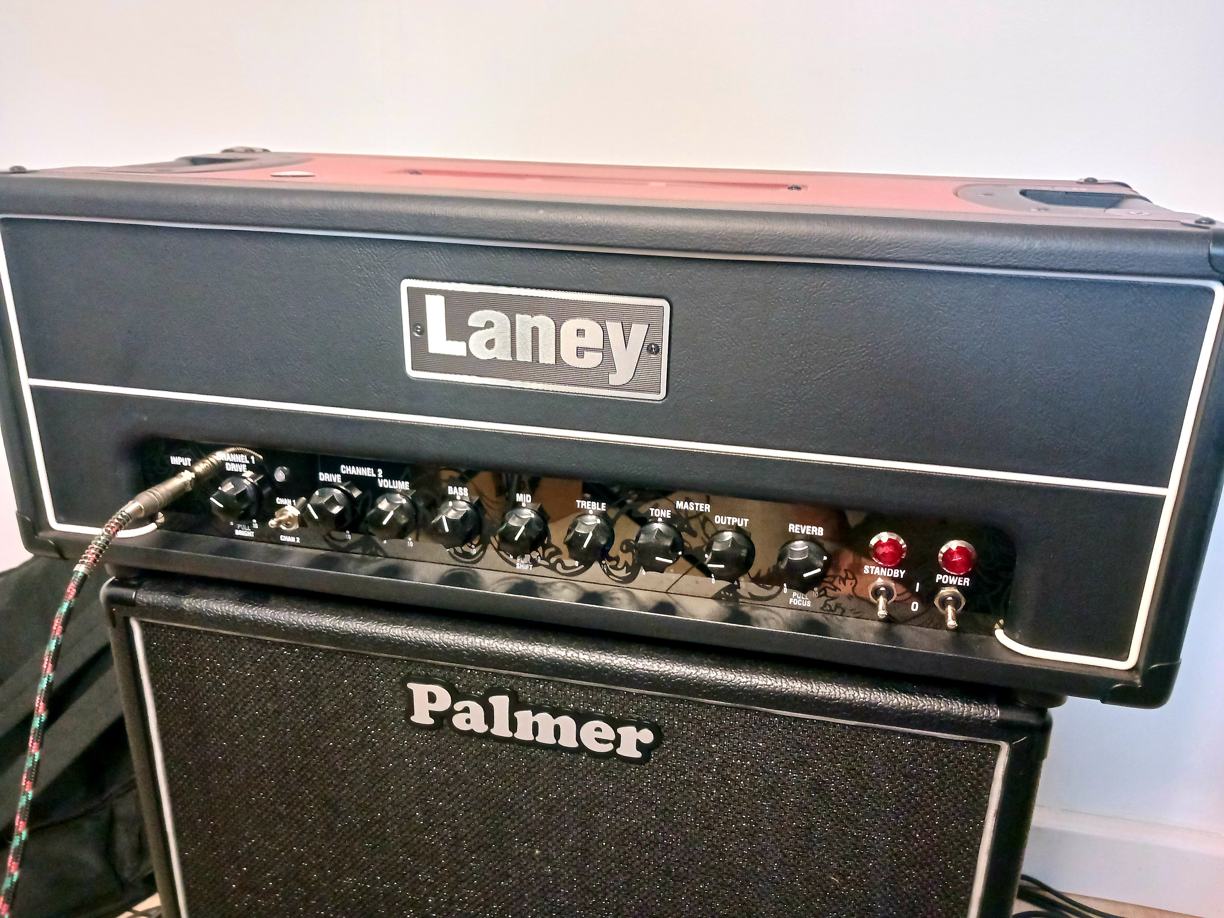Vends tête d'ampli à lampes 50 watts Laney GH50R en très bon état 