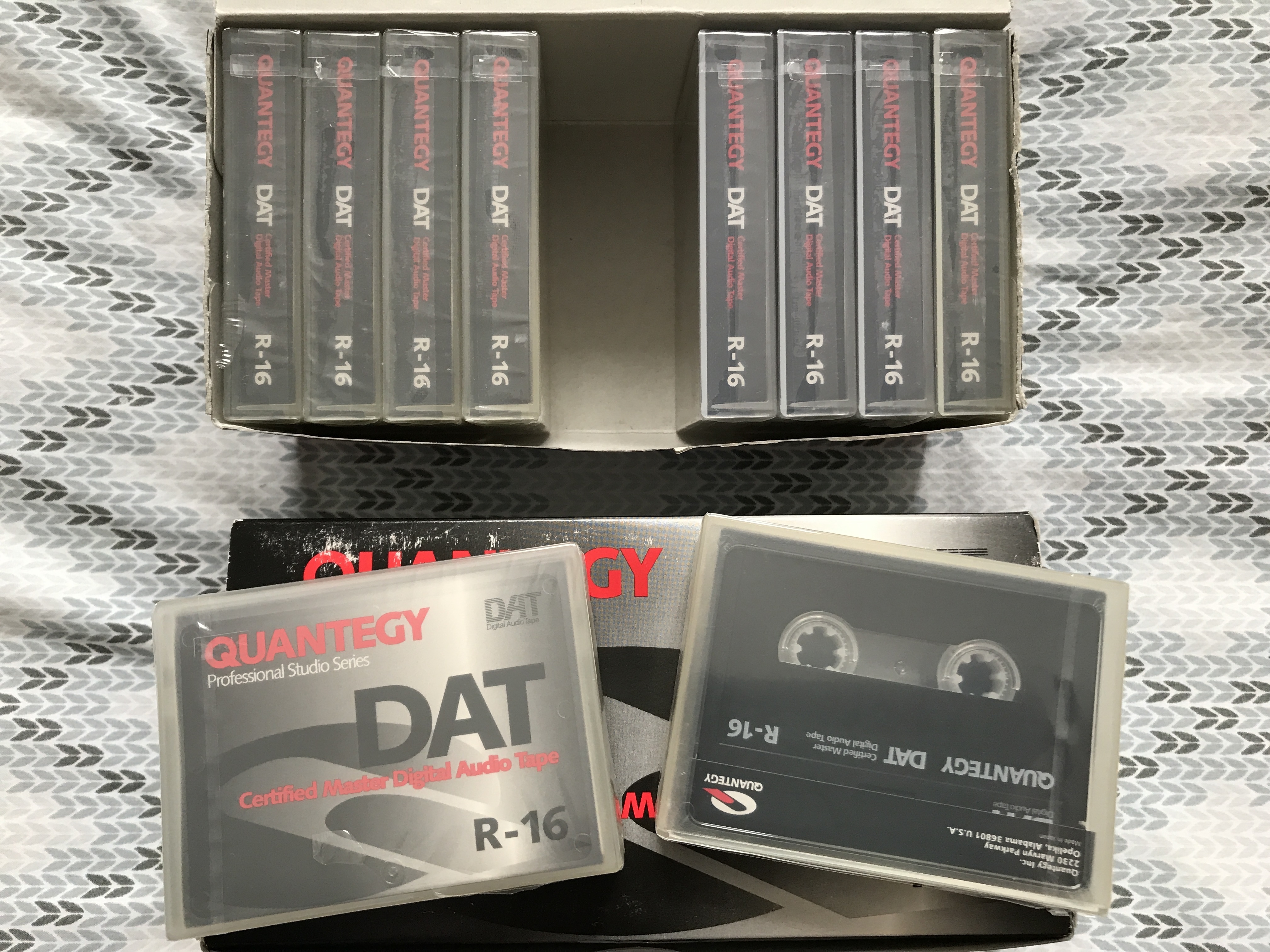 Cassettes scellées DAT Mastering 16 Min QUANTEGY