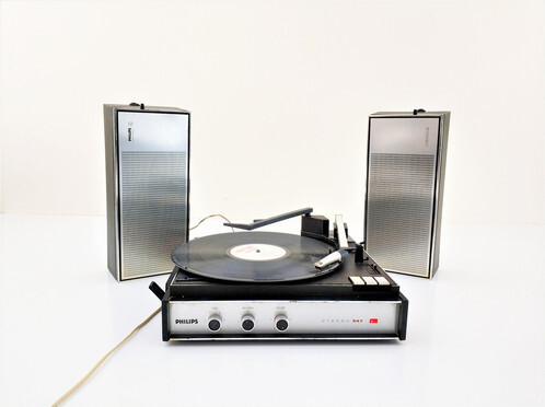 PHILIPS Tourne Disque Stéréo 347 VINTAGE fonctionnel
