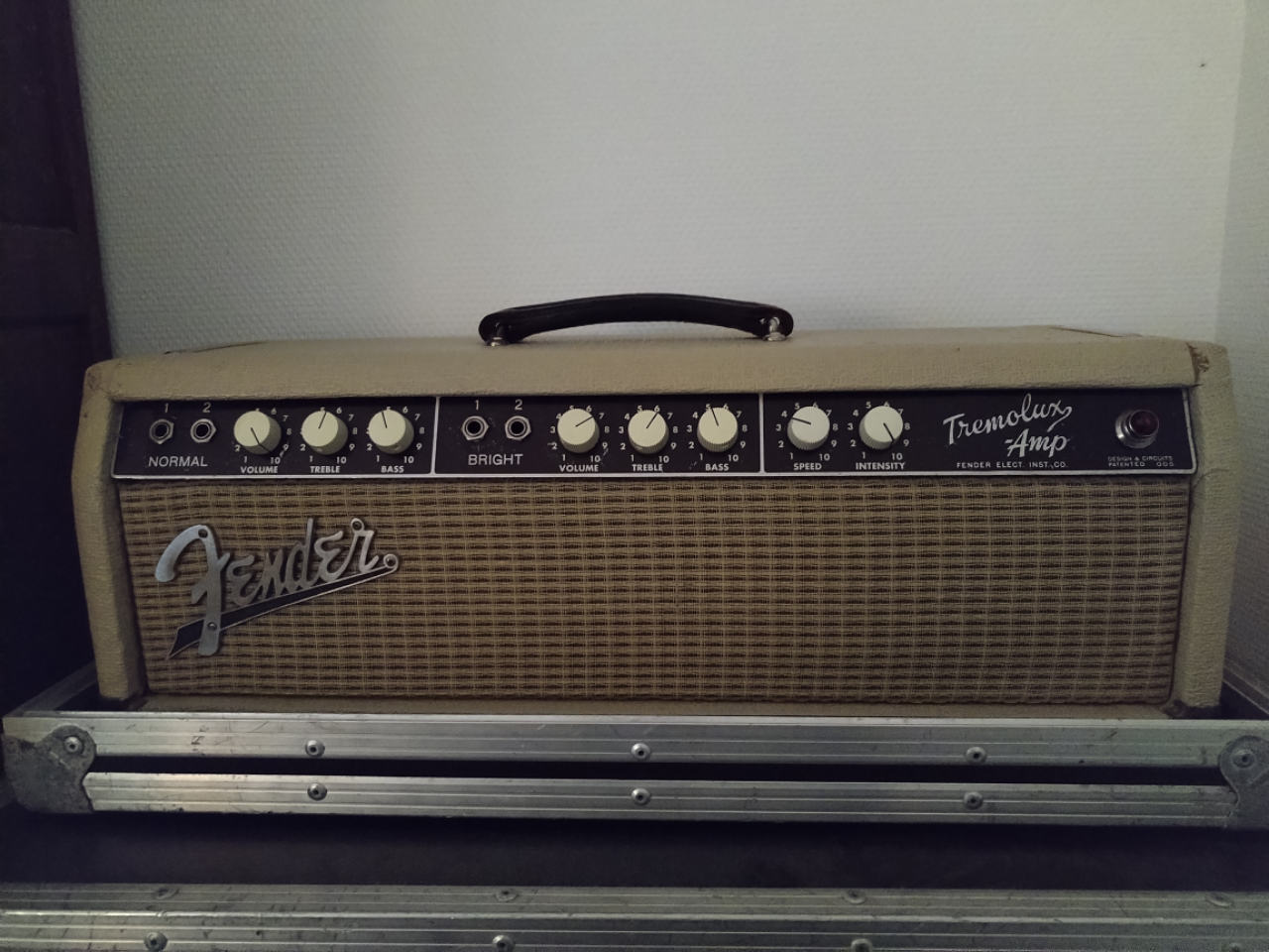 Fender Tremolux blonde "brownface" piggy back