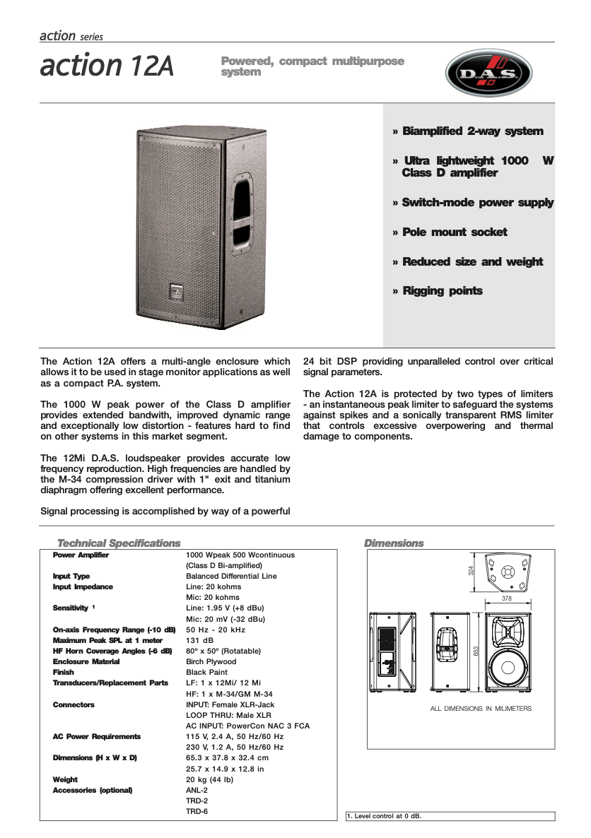 DAS AUDIO ACTION 12A