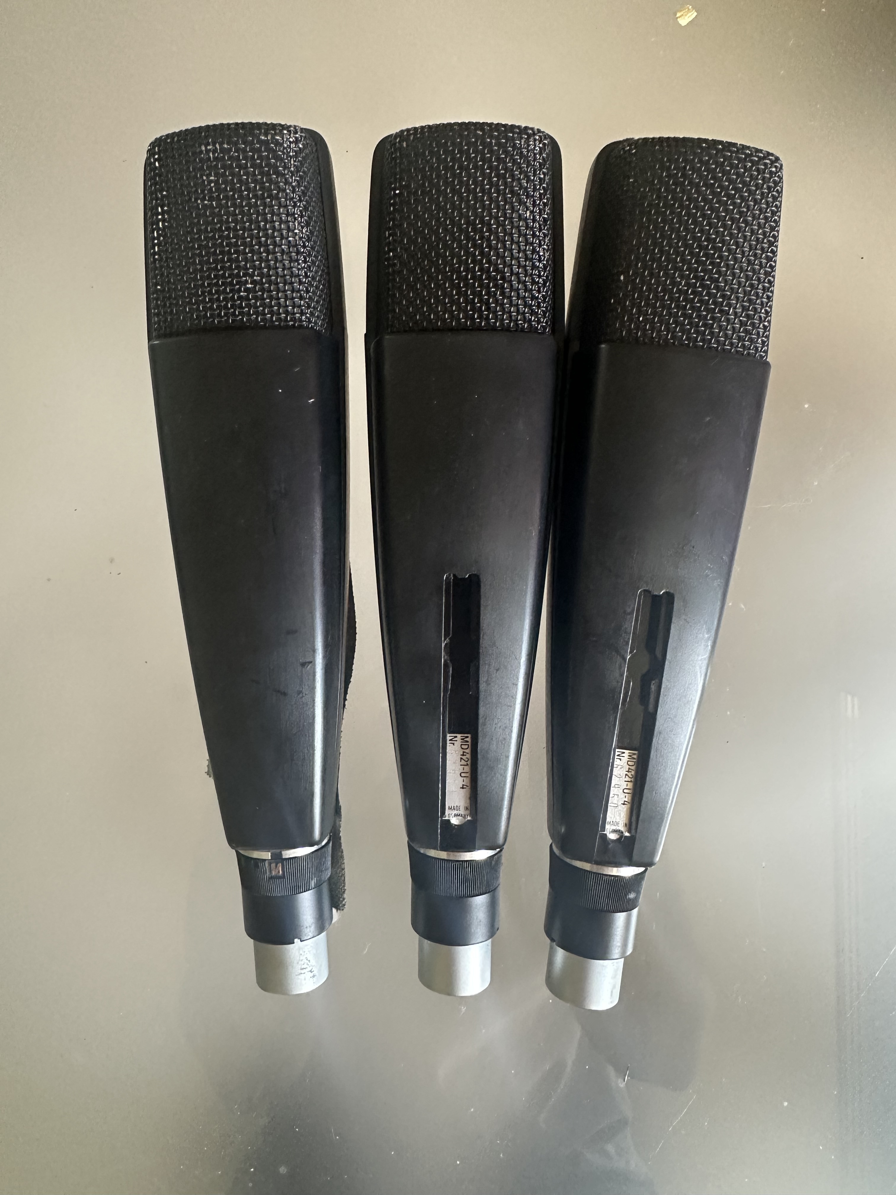 Sennheiser MD 421-U-4 – Microphone dynamique professionnel vintage (3 pièces)