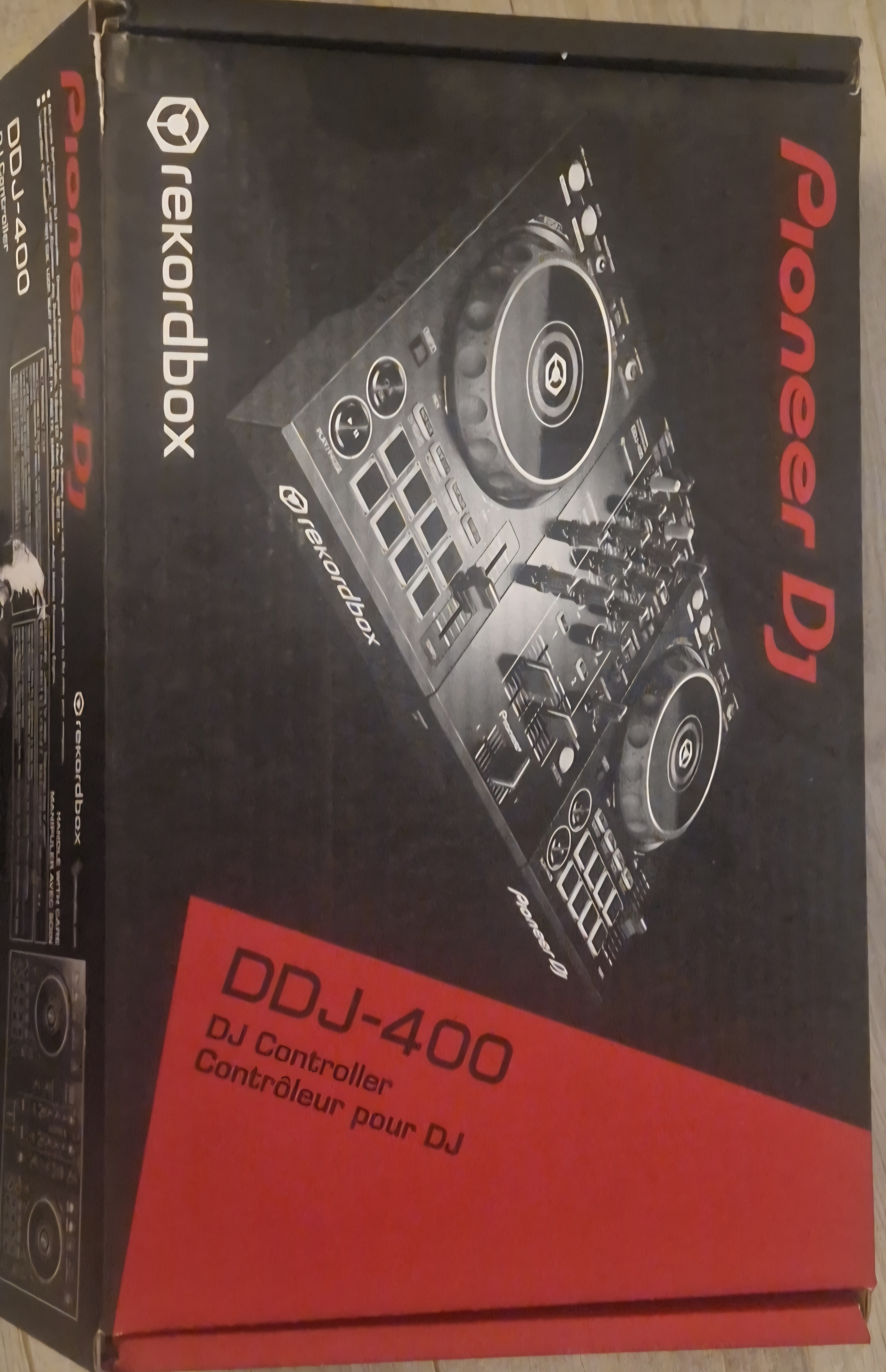 Pioneer DJ DDJ-400 + Casque Shure SRH240A + Boîte d'origine