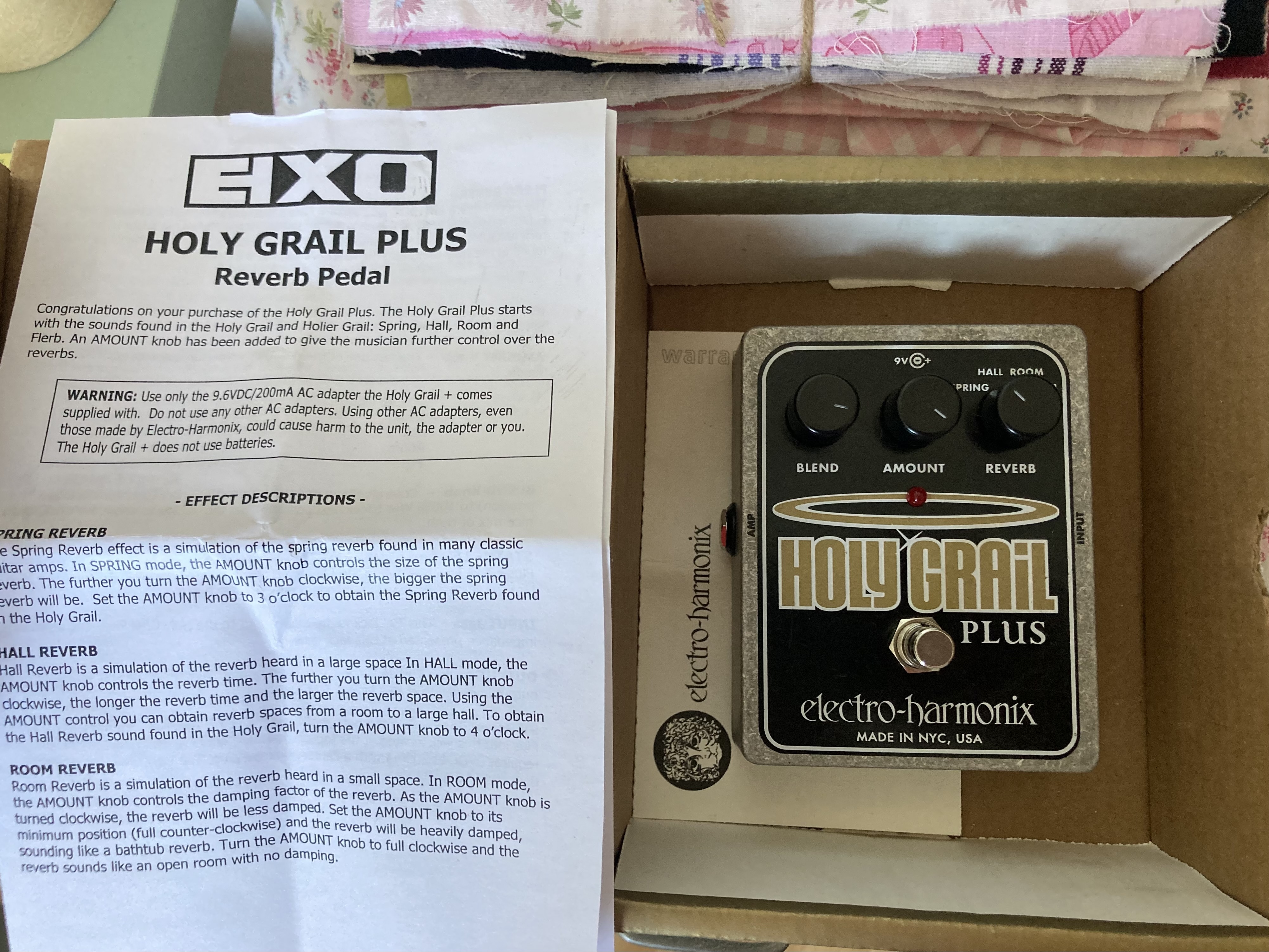 Electro-Harmonix Holy Grail Plus (47932)