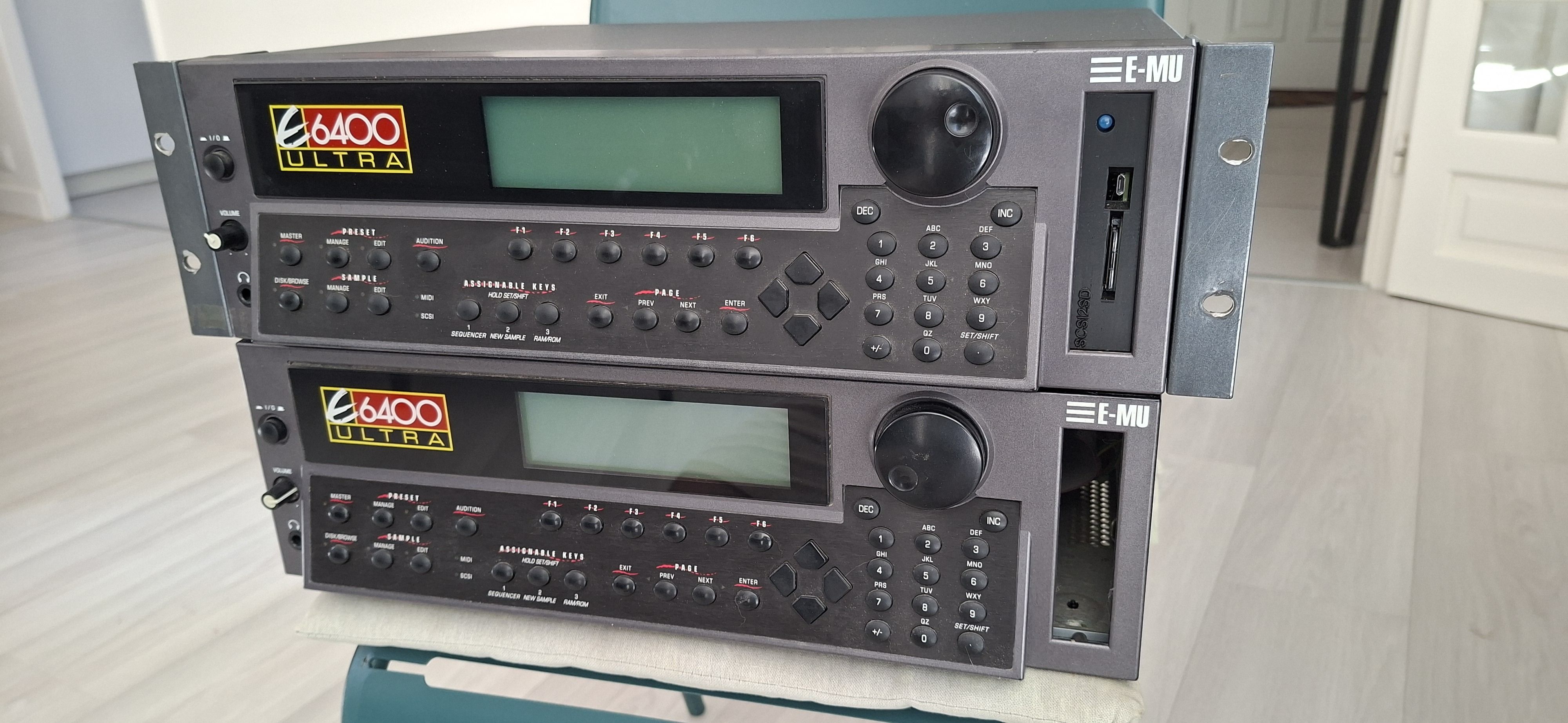 Vends 2 sampleurs E-mu e6400 Ultra (1 en plus pour pièces) avec options