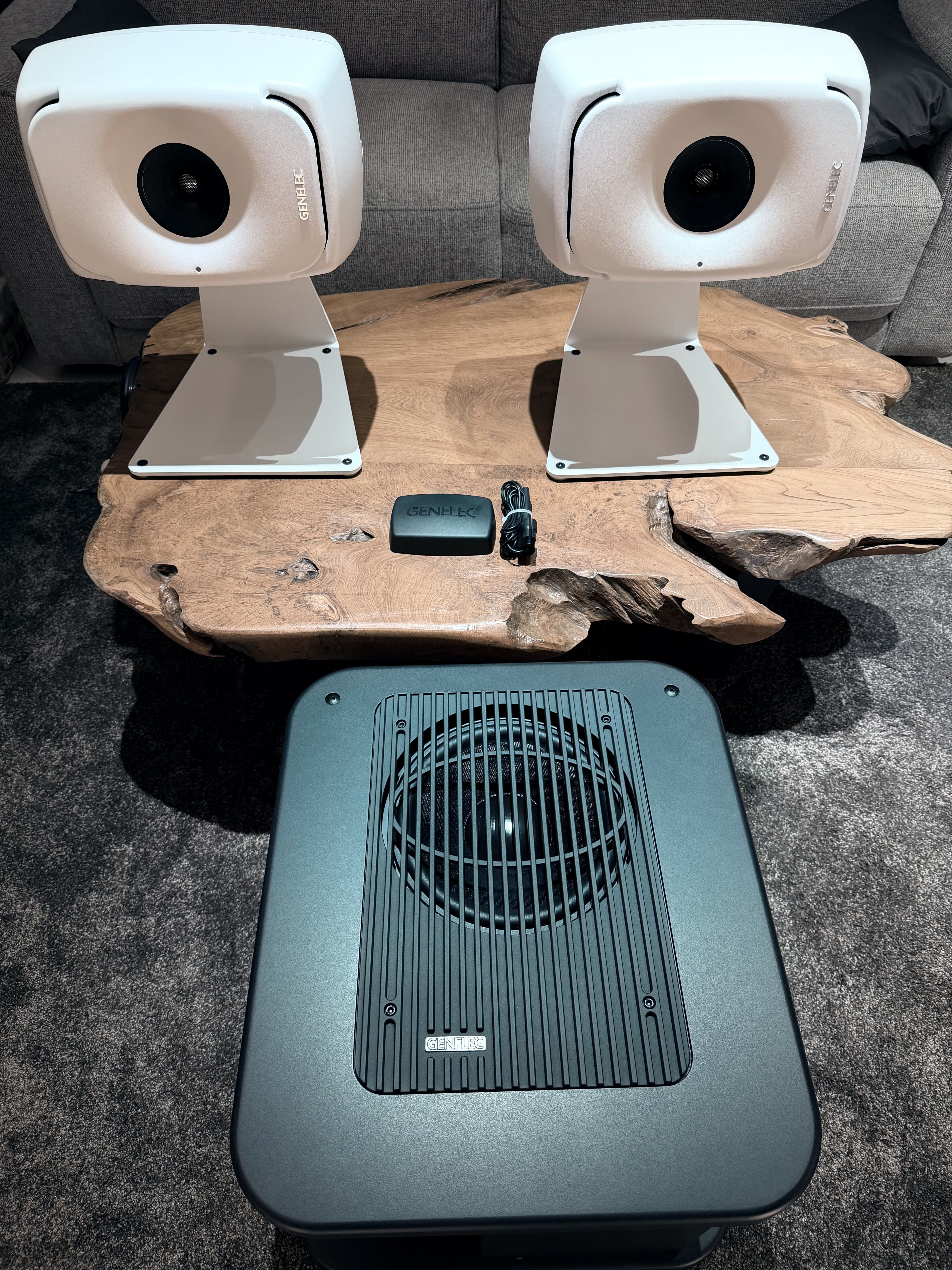 Vends Genelec 8341A White + Genelec Sub 7360 + GLM kit de Calibration