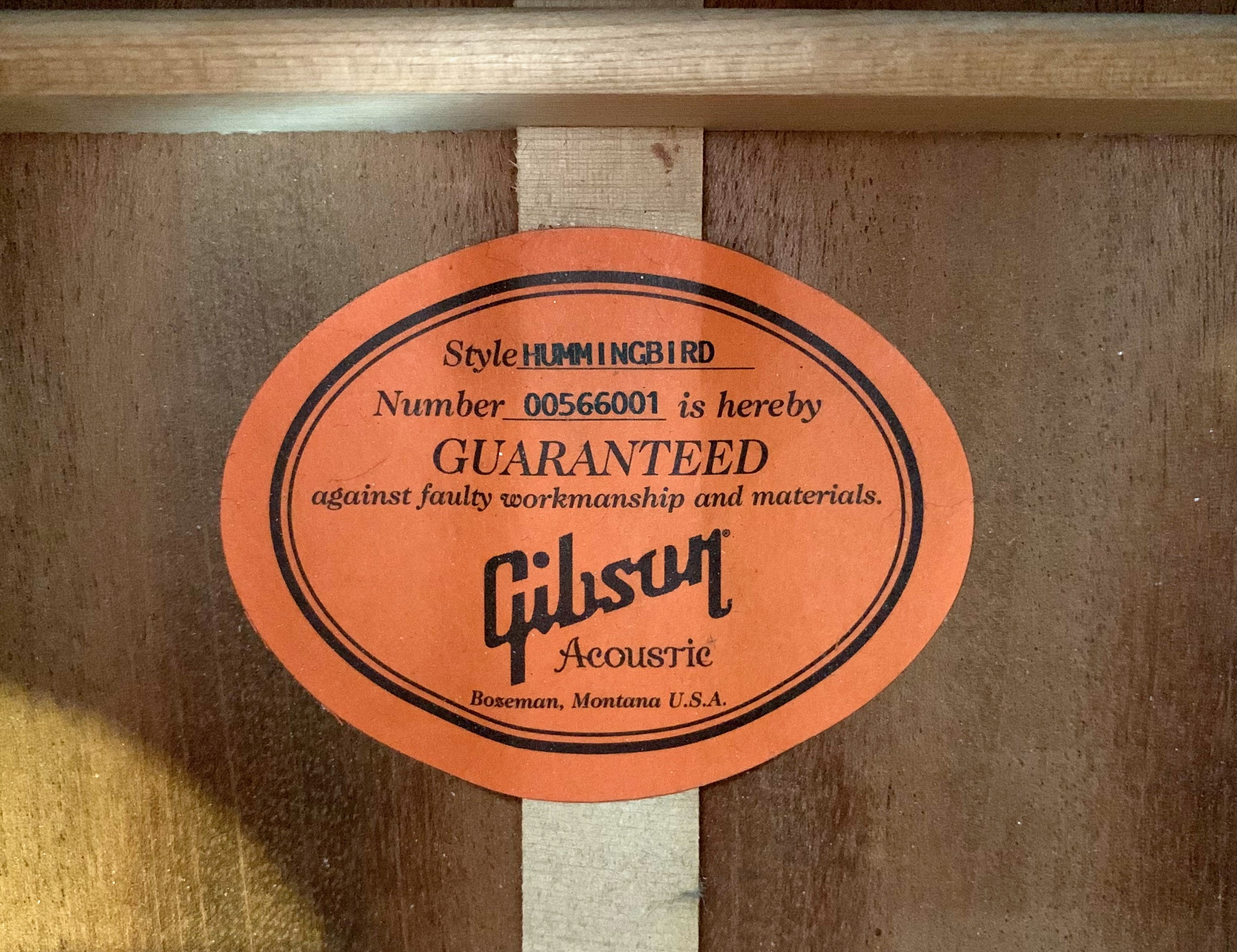 Gibson Hummingbird (1433)