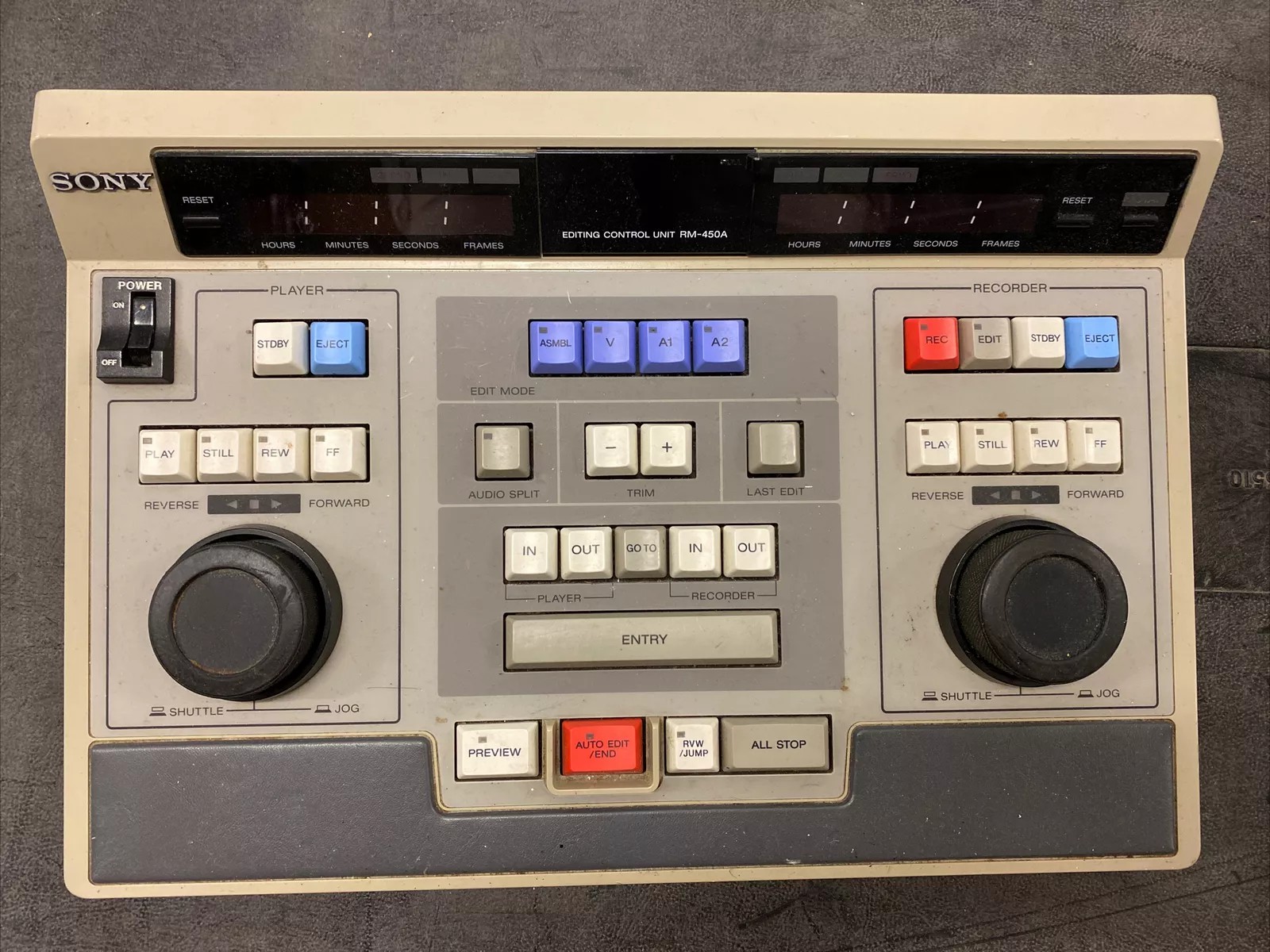 W Sony edit controller RM-450~1