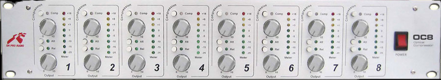 Compresseur-pro-audio SM OC8 (face)