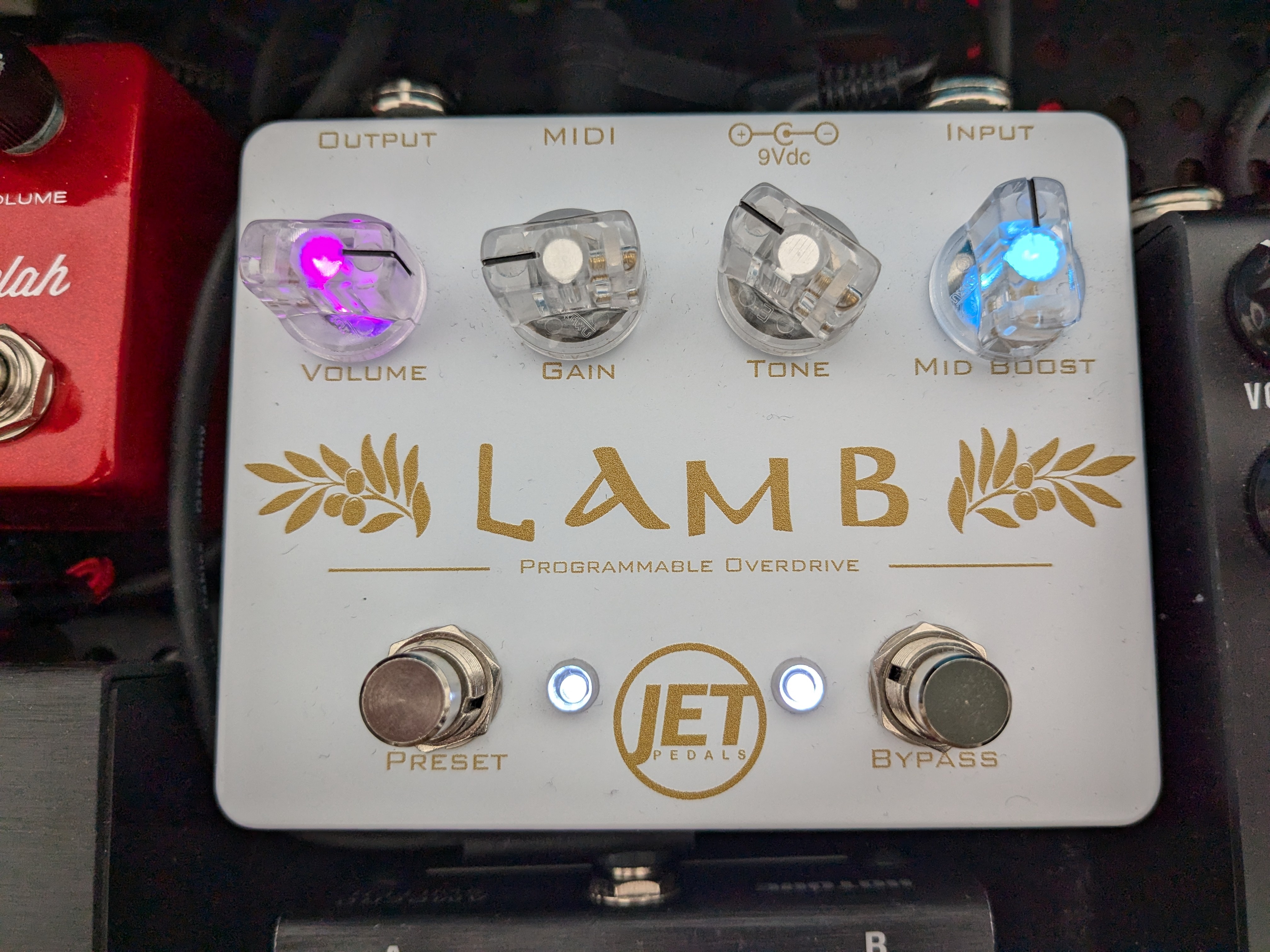 Pédale overdrive MIDI Jet Pedals Lamb